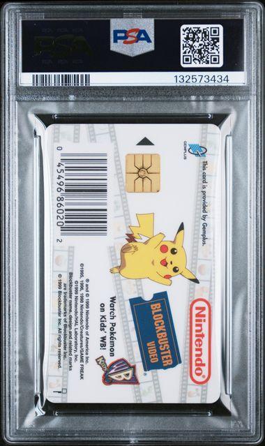1999 Pokemon Snap Smart Card Charmander Blockbuster Video PSA 10