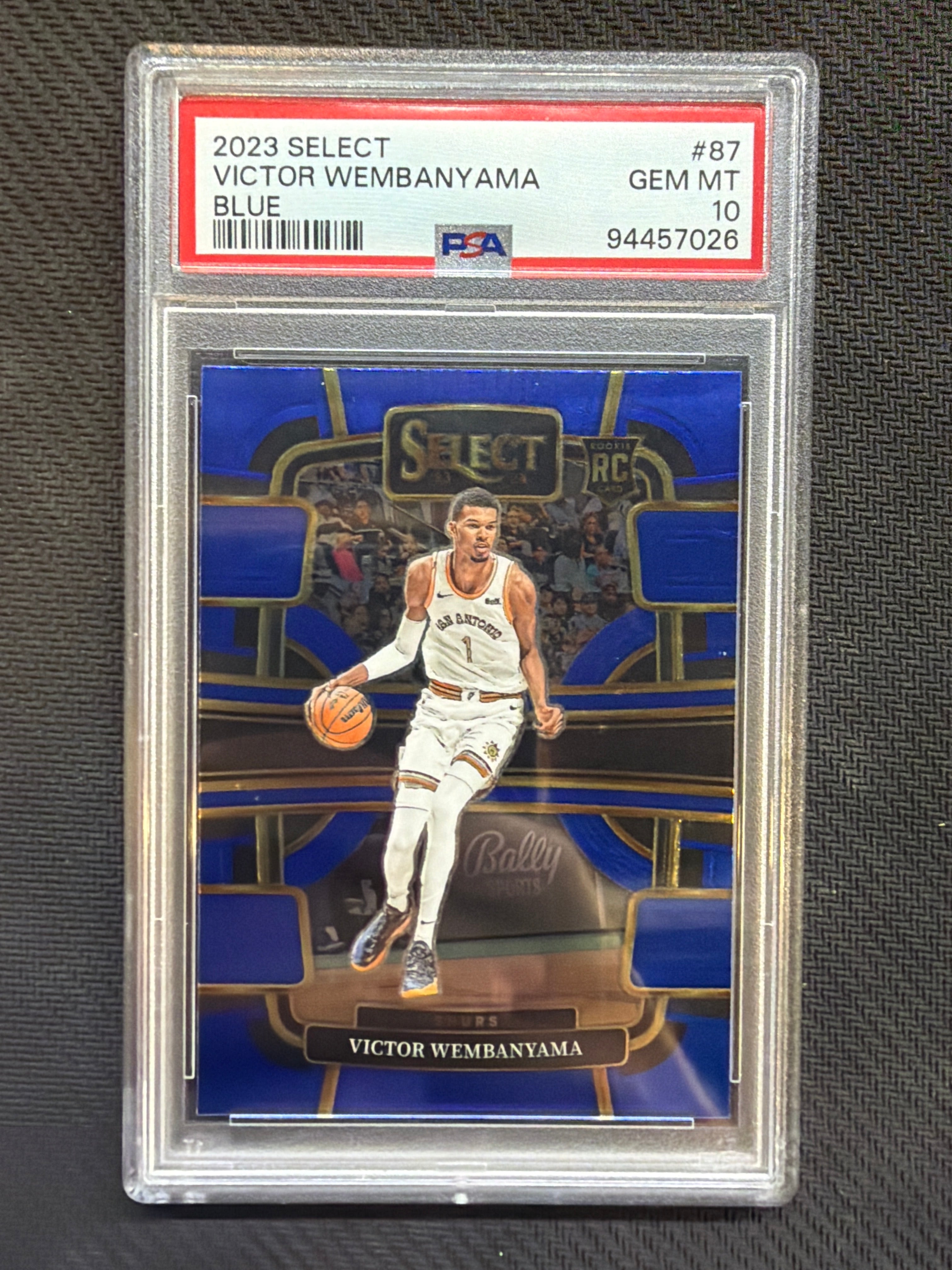 2023 Select Victor Wembanyama Blue Rookie PSA 10 Spurs