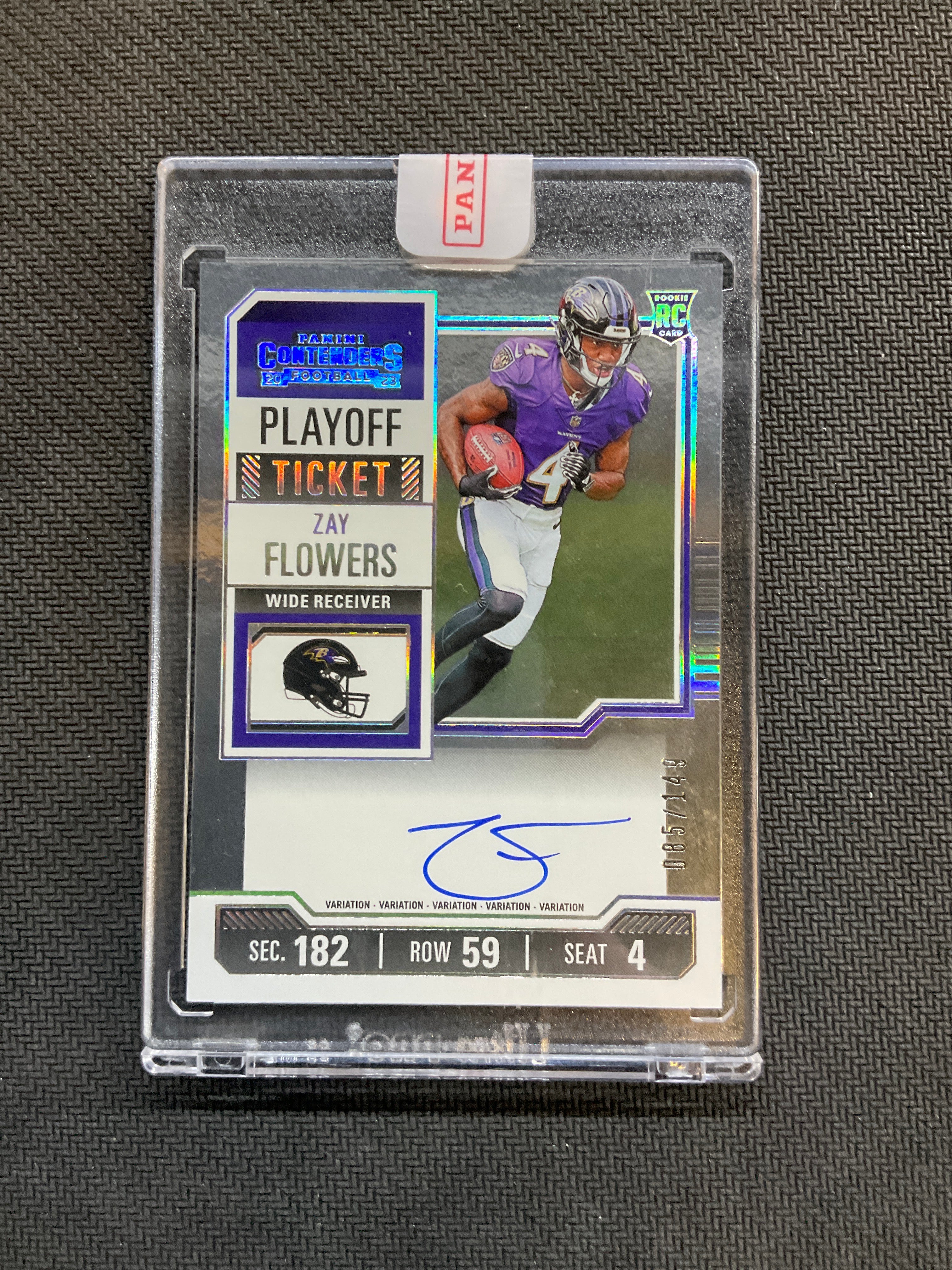 2023 Panini Contenders Zay Flowers Rookie Auto /149 Ravens