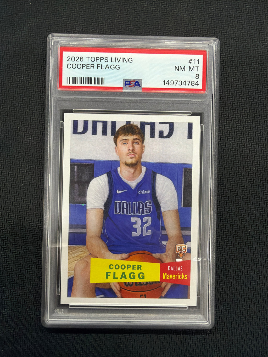 2026 Topps Living Cooper Flagg Rookie PSA 8 Mavericks 4784