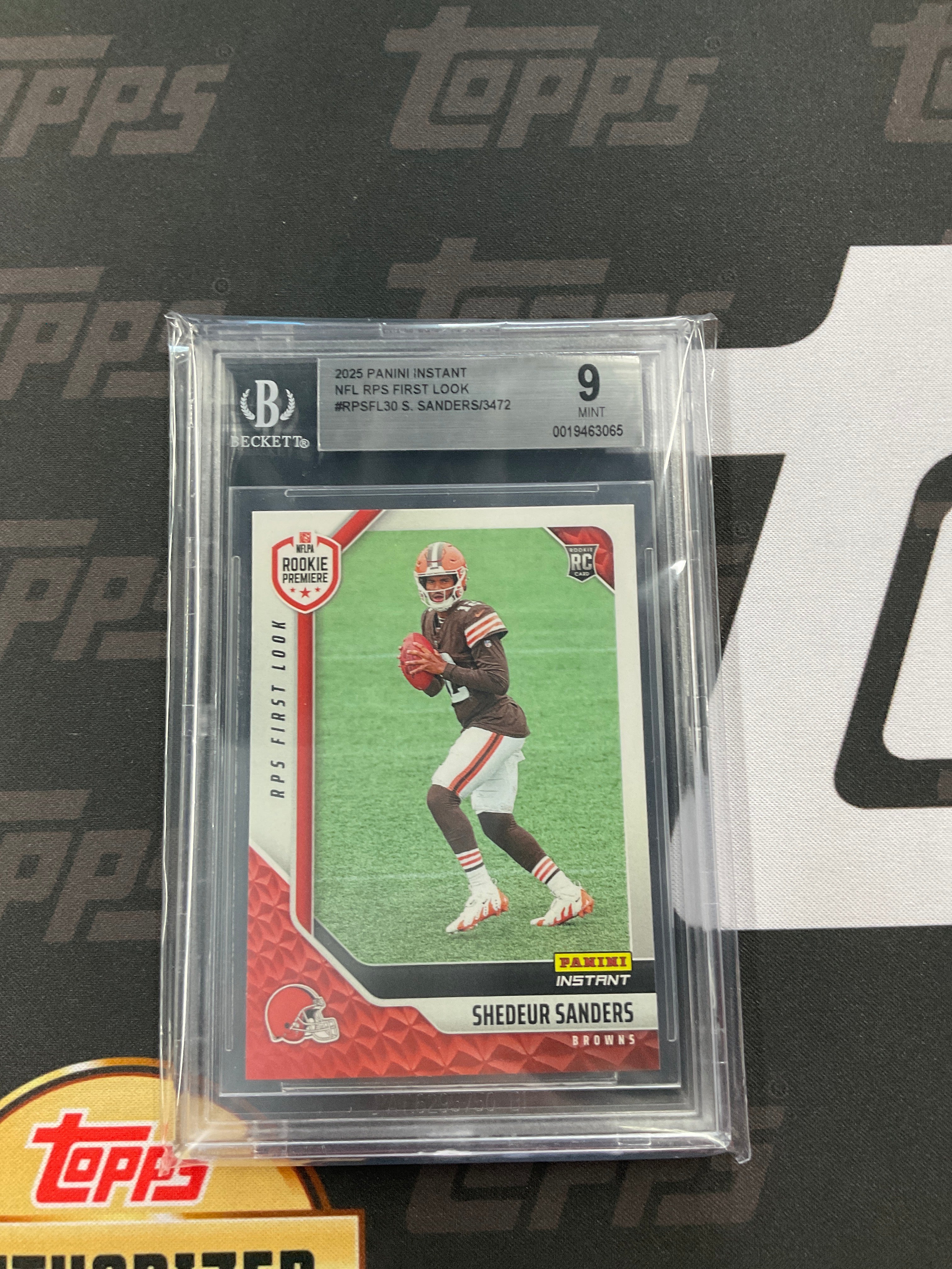 2025 Panini Instant Shedeur Sanders Rookie /3472 BGS 9