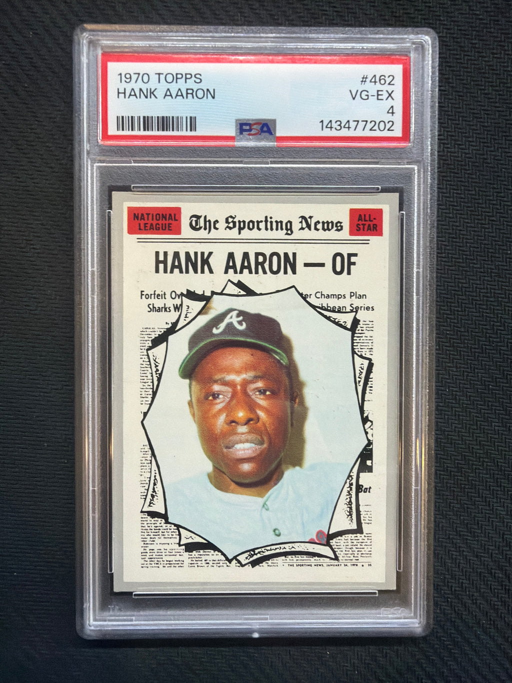1970 Topps Hank Aaron #462 PSA 4 Braves