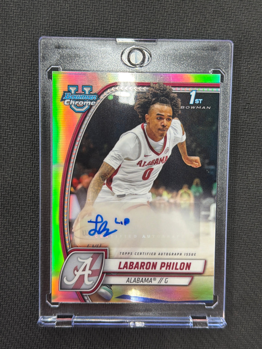 2024/25 Bowman U Labaron Philon Rookie Refractor Auto Alabama