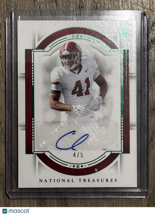 2024 Panini National Treasures Collegiate Chris Braswell Auto Green /5