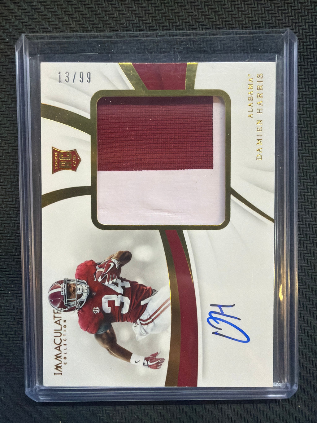 2019 Panini Immaculate Damien Harris RPA /99 Alabama