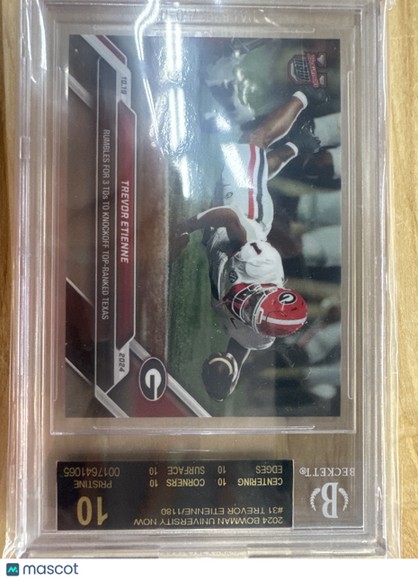 2024 Bowman Now #31 Trevor Etienne BGS 10 BLACK LABEL