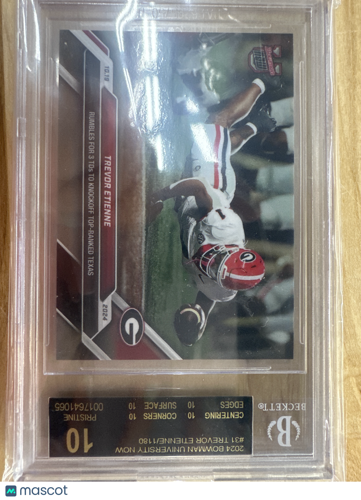 2024 Bowman Now #31 Trevor Etienne BGS 10 BLACK LABEL