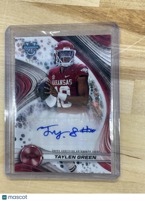 2024 Bowman U Best Taylen Green Arkansas Rookie White /5