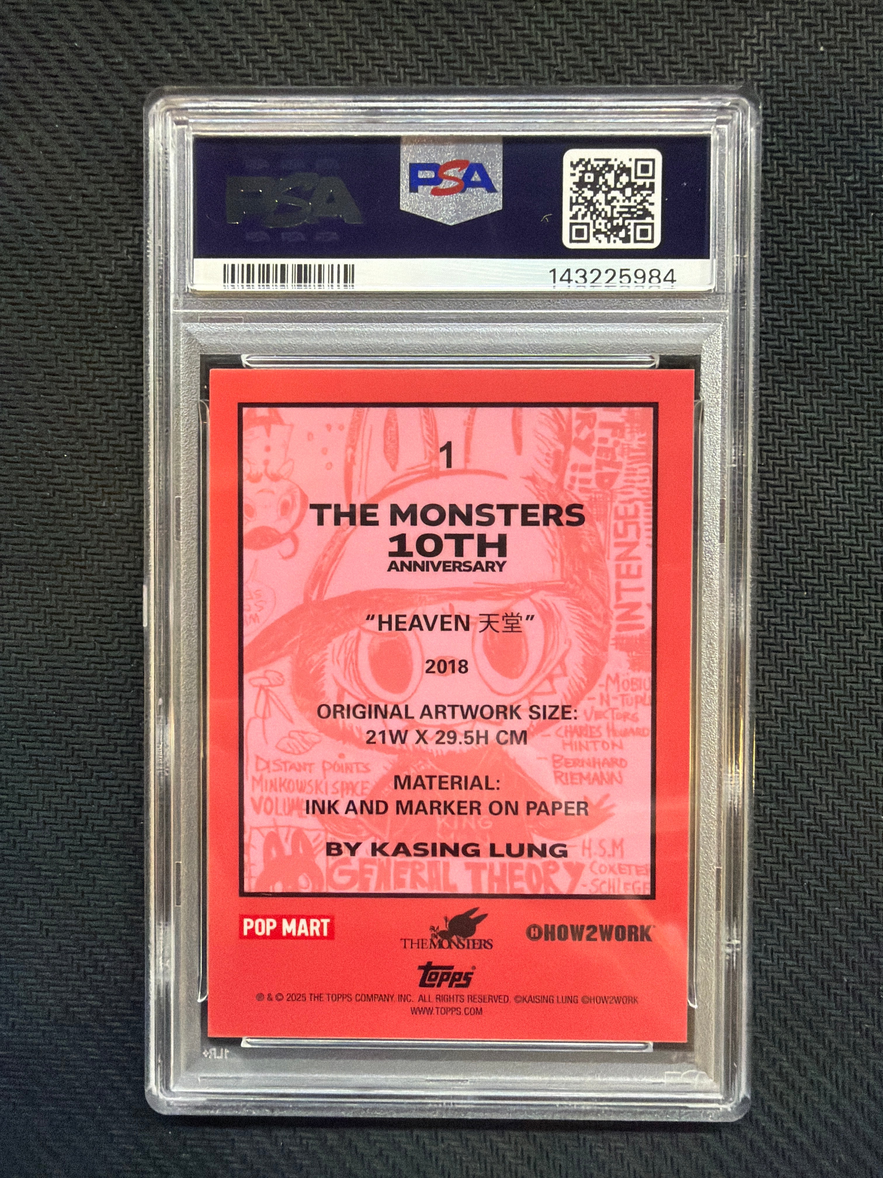 2025 Topps Chrome Labubu Heaven 10th Anniversary PSA 10 984