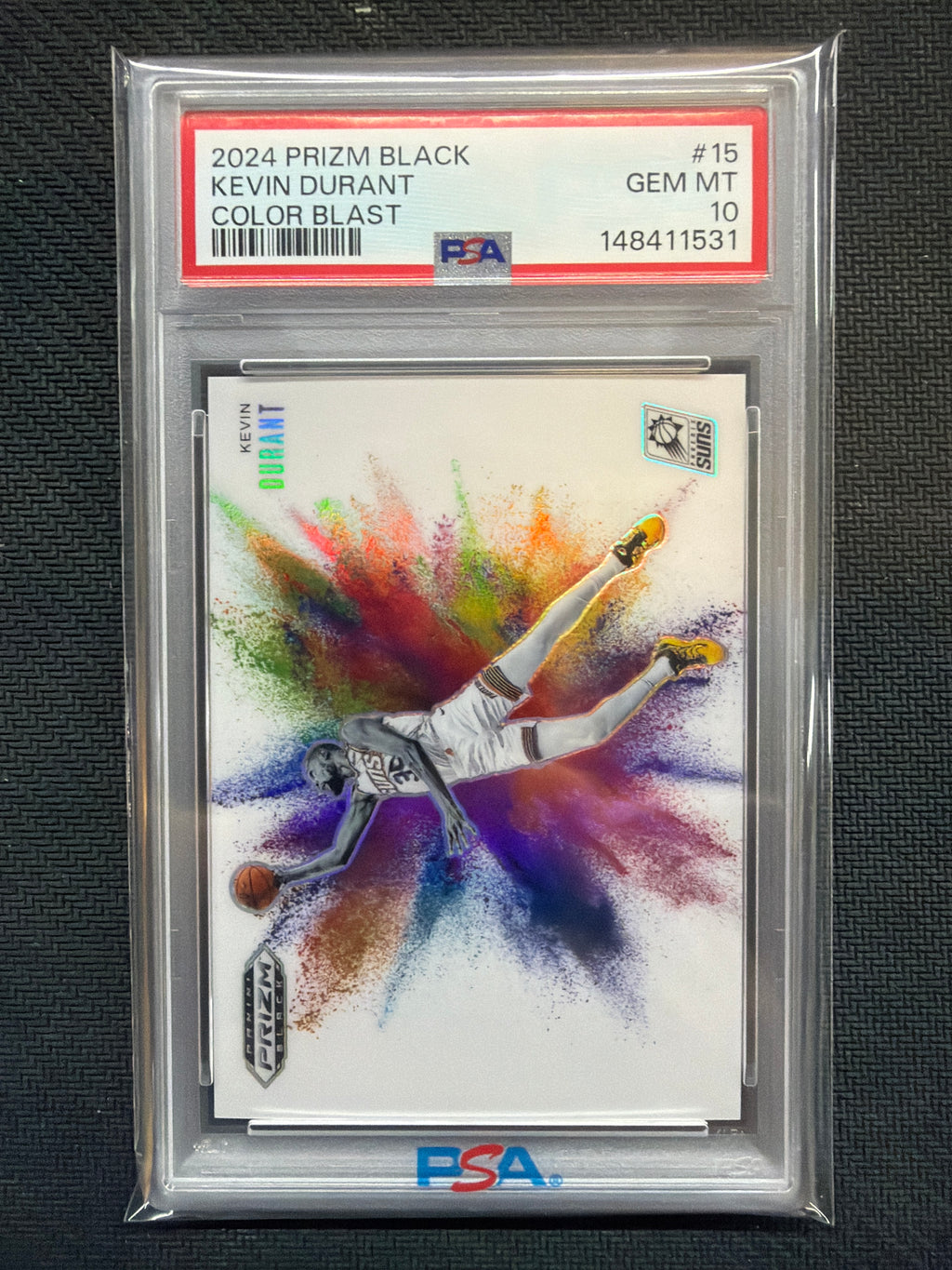 2024 Prizm Black Kevin Durant Color Blast #15 PSA 10 531