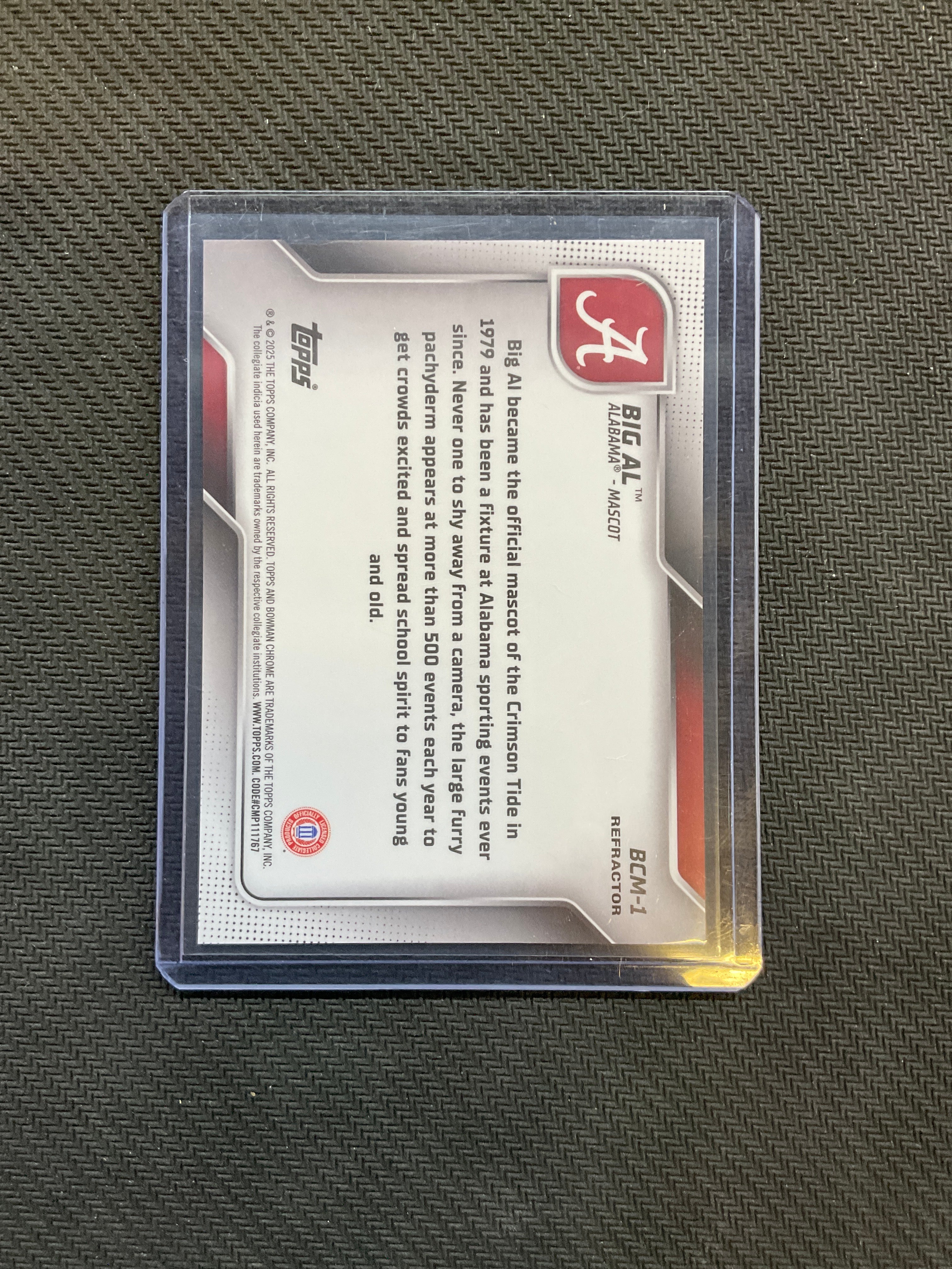 2025 Bowman u Chrome Big AL Refractor Alabama