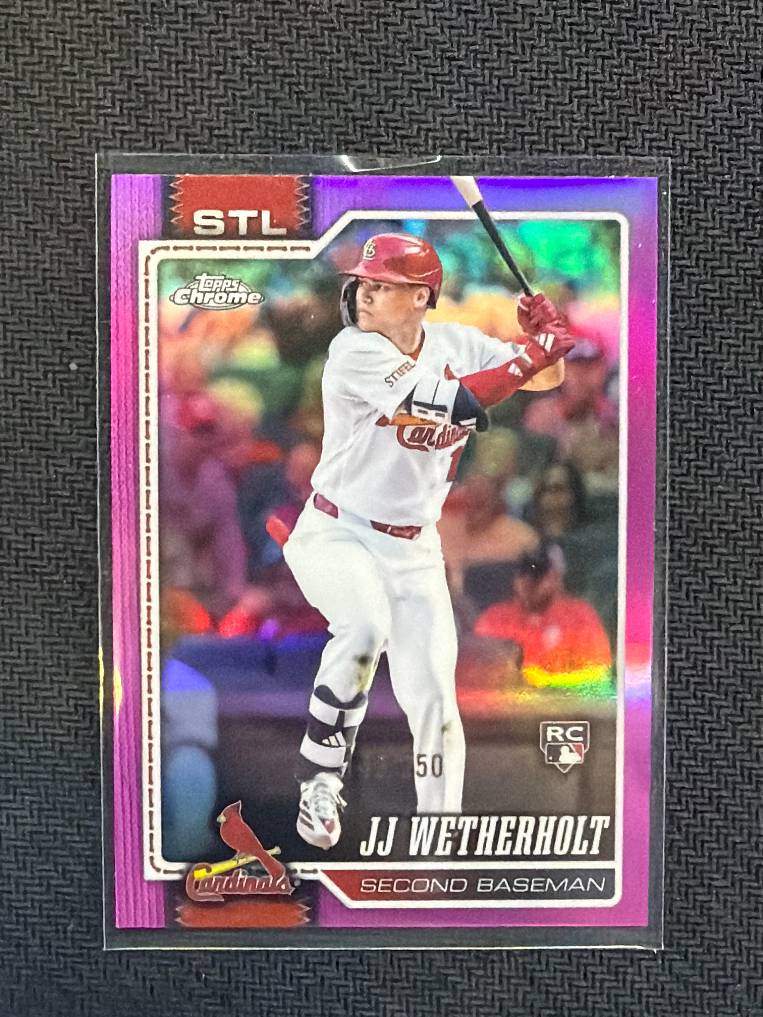 2026 Topps Chrome JJ Wetherholt Pink /250 Rookie
