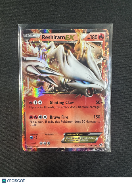 2013 Pokémon TCG Reshiram ex #29/113