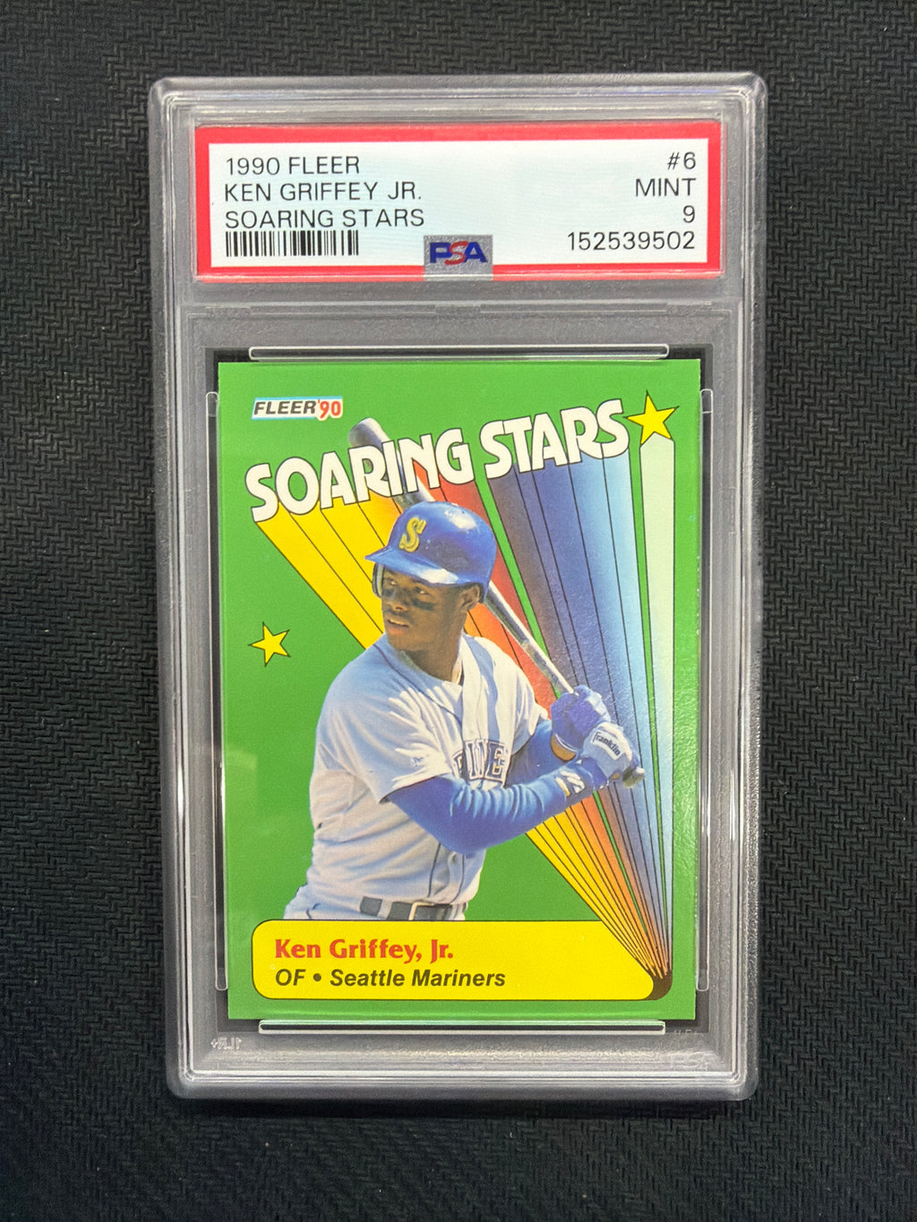 1990 Fleer Ken Griffey Jr Soaring Stars PSA 9 Mariners