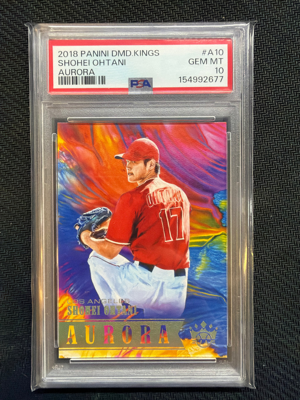 2018 Panini Diamond Kings Shohei Ohtani Aurora #A10 PSA 10 Angels Rookie