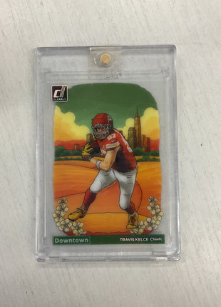 2024 Donruss Clearly Travis Kelce Downtown!