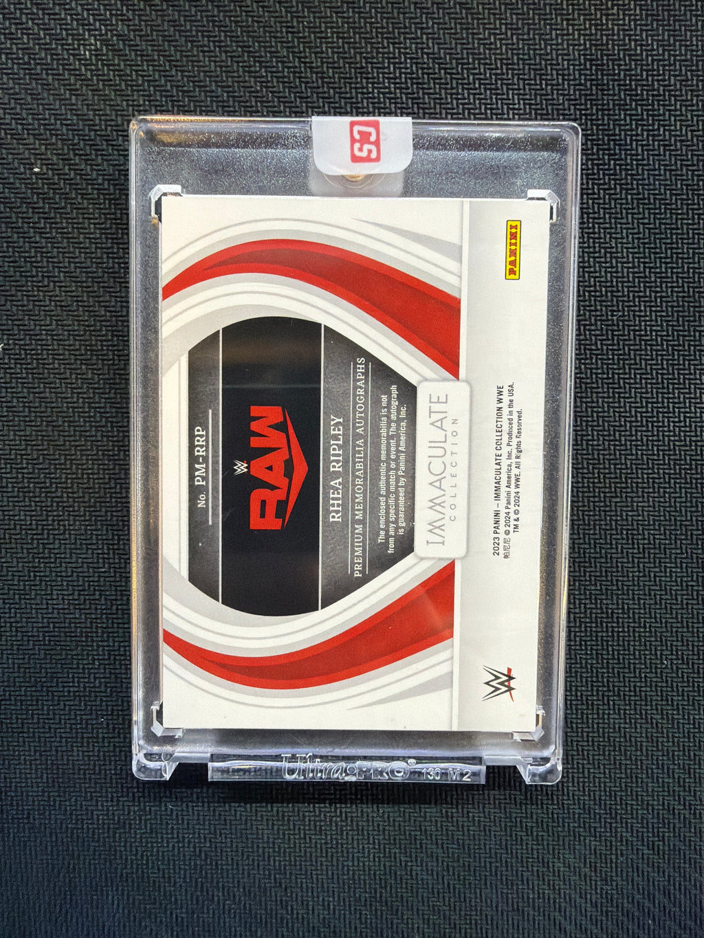 2023 Panini Immaculate Rhea Ripley Patch Auto /8 WWE