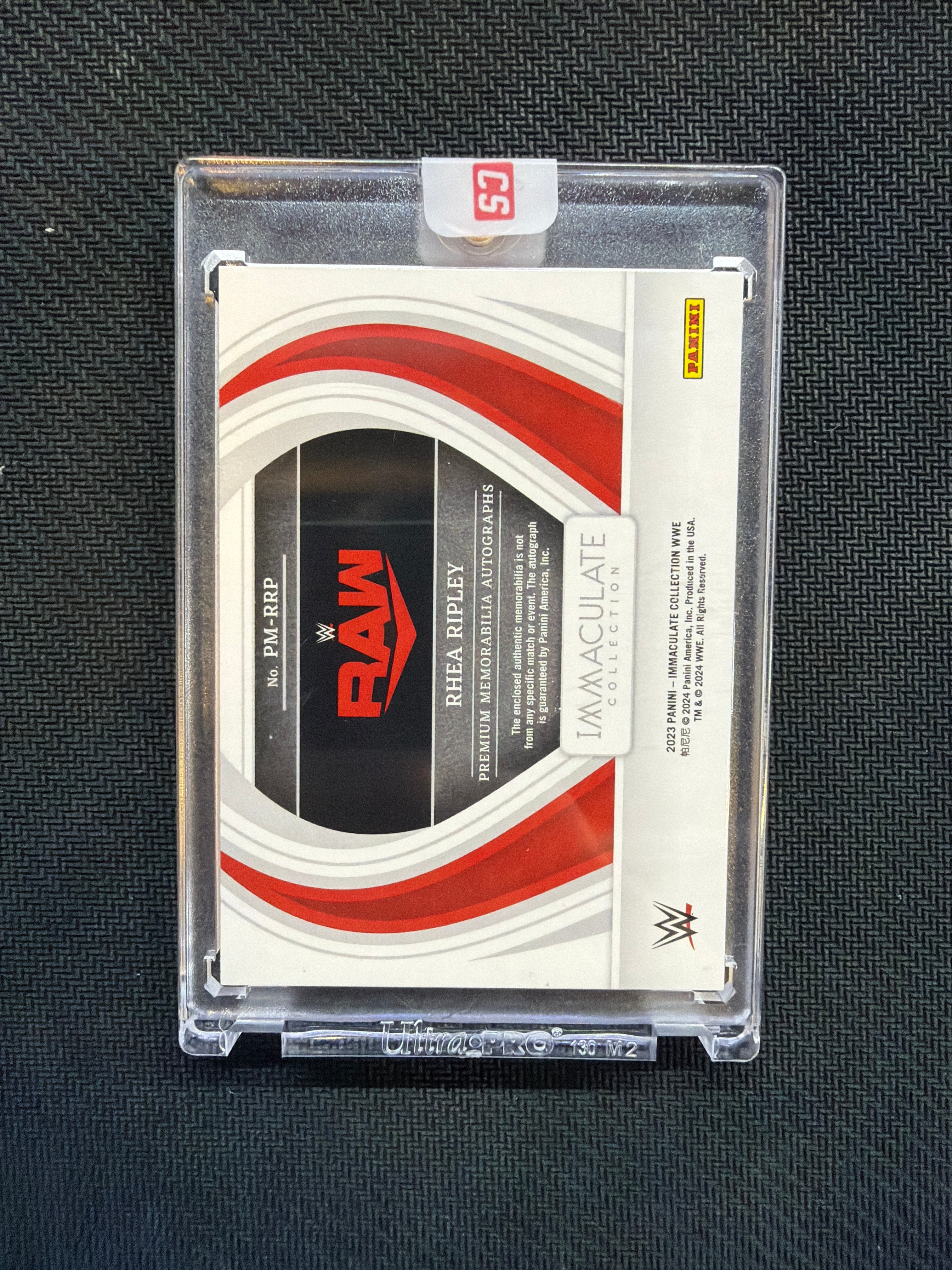 2023 Panini Immaculate Rhea Ripley Patch Auto /8 WWE