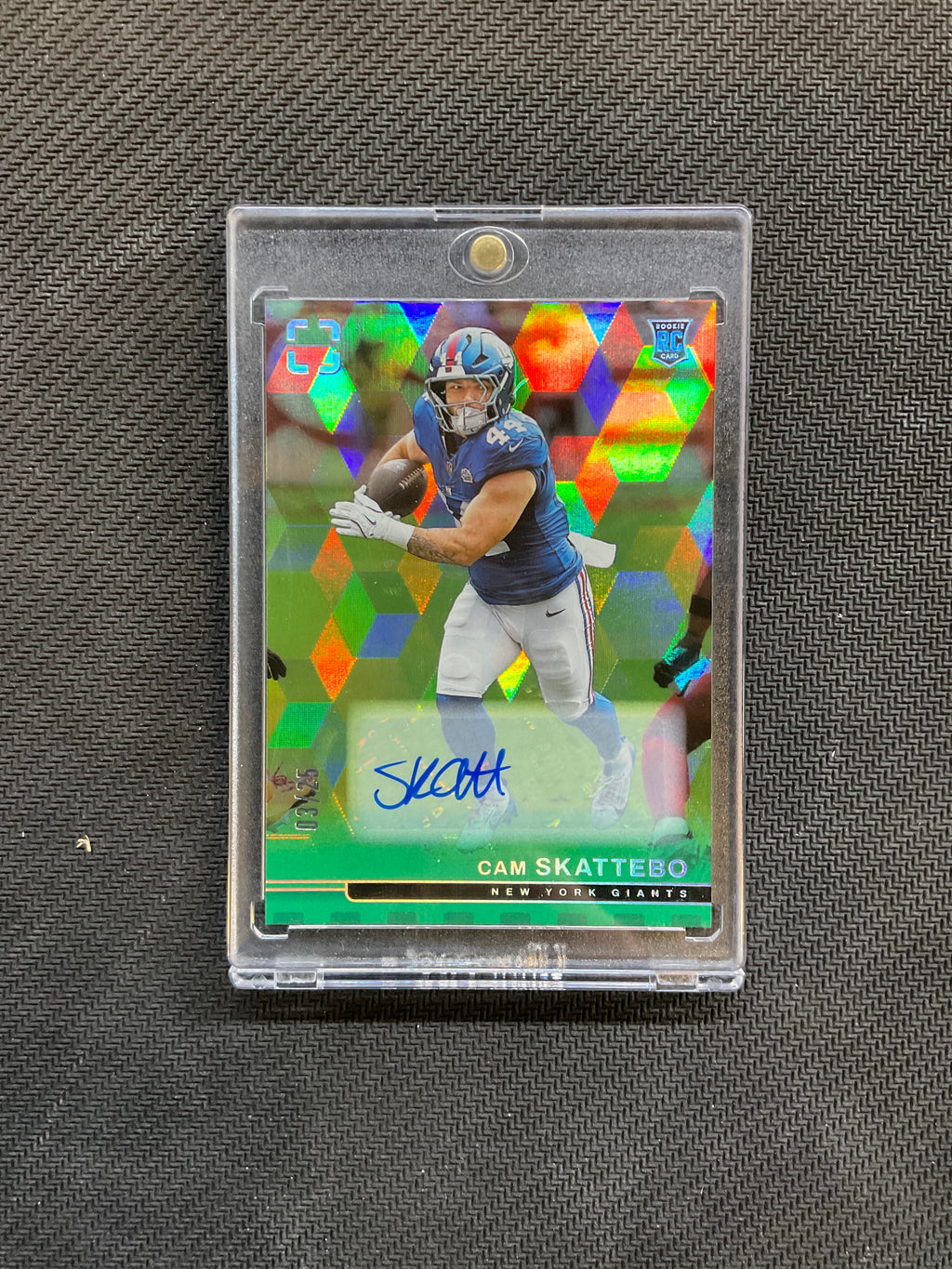 2025 Panini Photogenic Cam Skattebo Rookie Auto /25 Giants