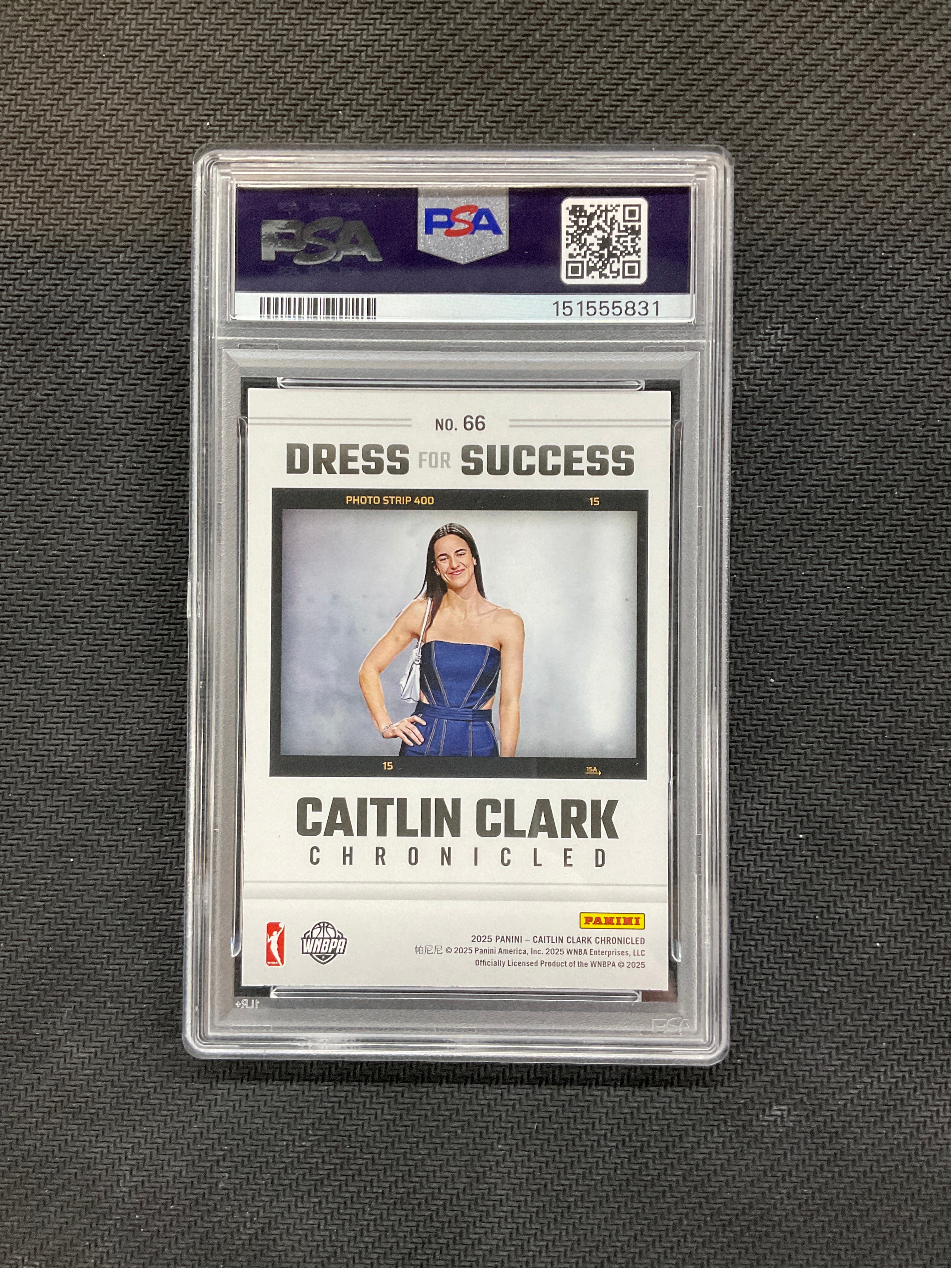 2025 Panini Caitlin Clark Chronicles Dress For Success #66 PSA 7 831