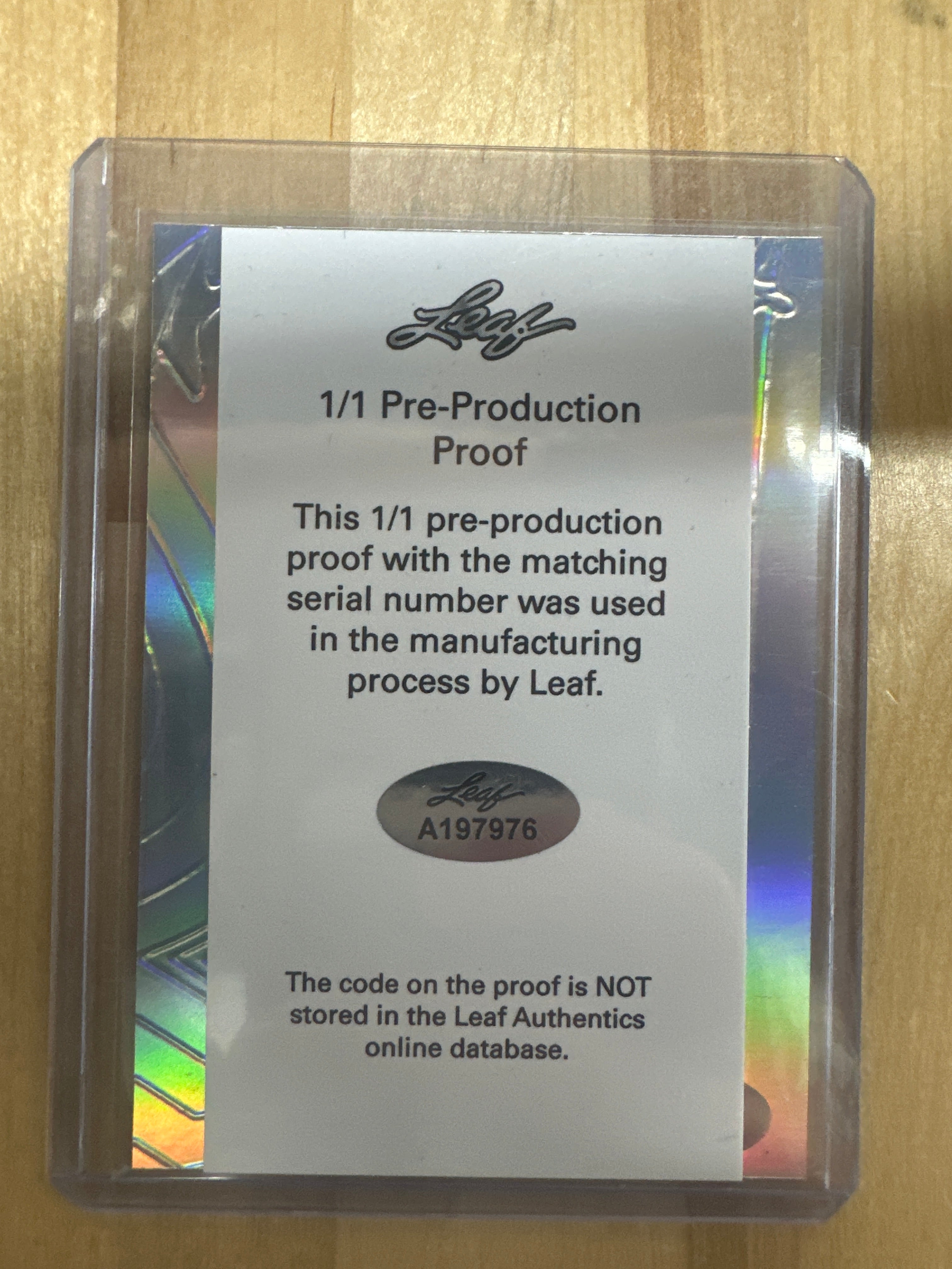 2022 Leaf Ty Simpson Pre-Production 1/1 Optichrome Alabama