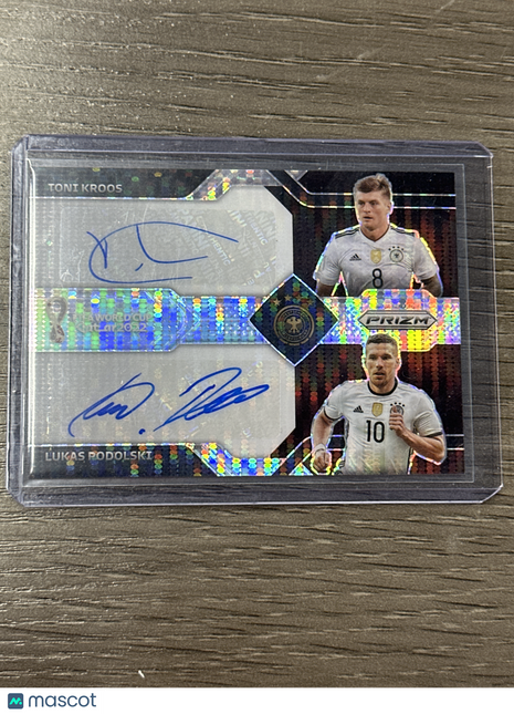 2022 Prizm World Cup Toni Kroos Lukas Podolski Dual Auto Pulsar