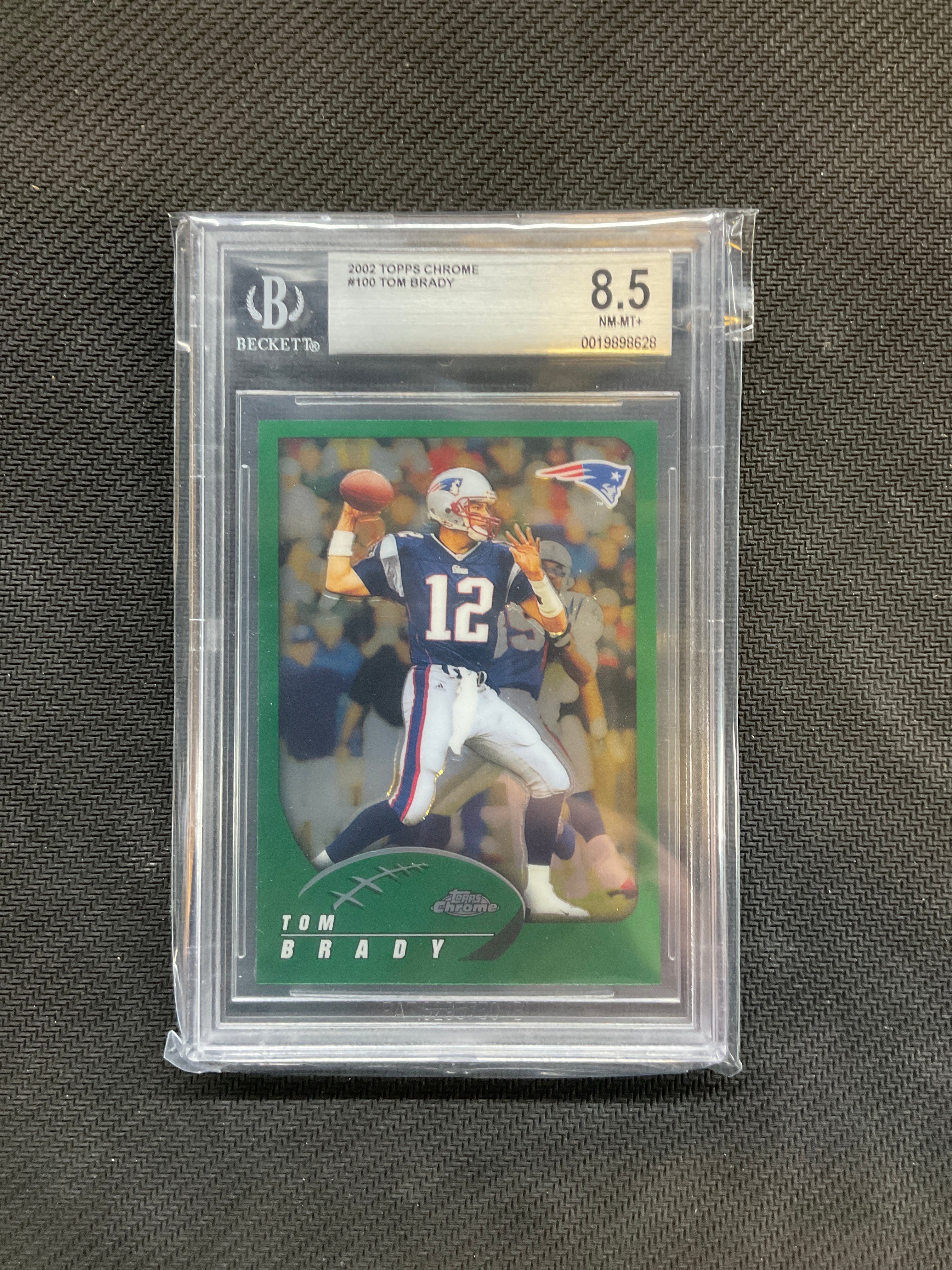 2002 Topps Chrome #1000 Tom Brady BGS 8.5