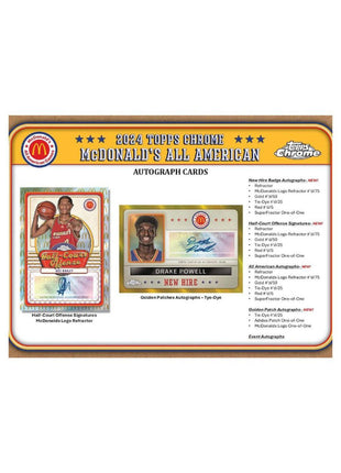 2024 Topps Chrome McDonald's All American Basketball Hobby Box