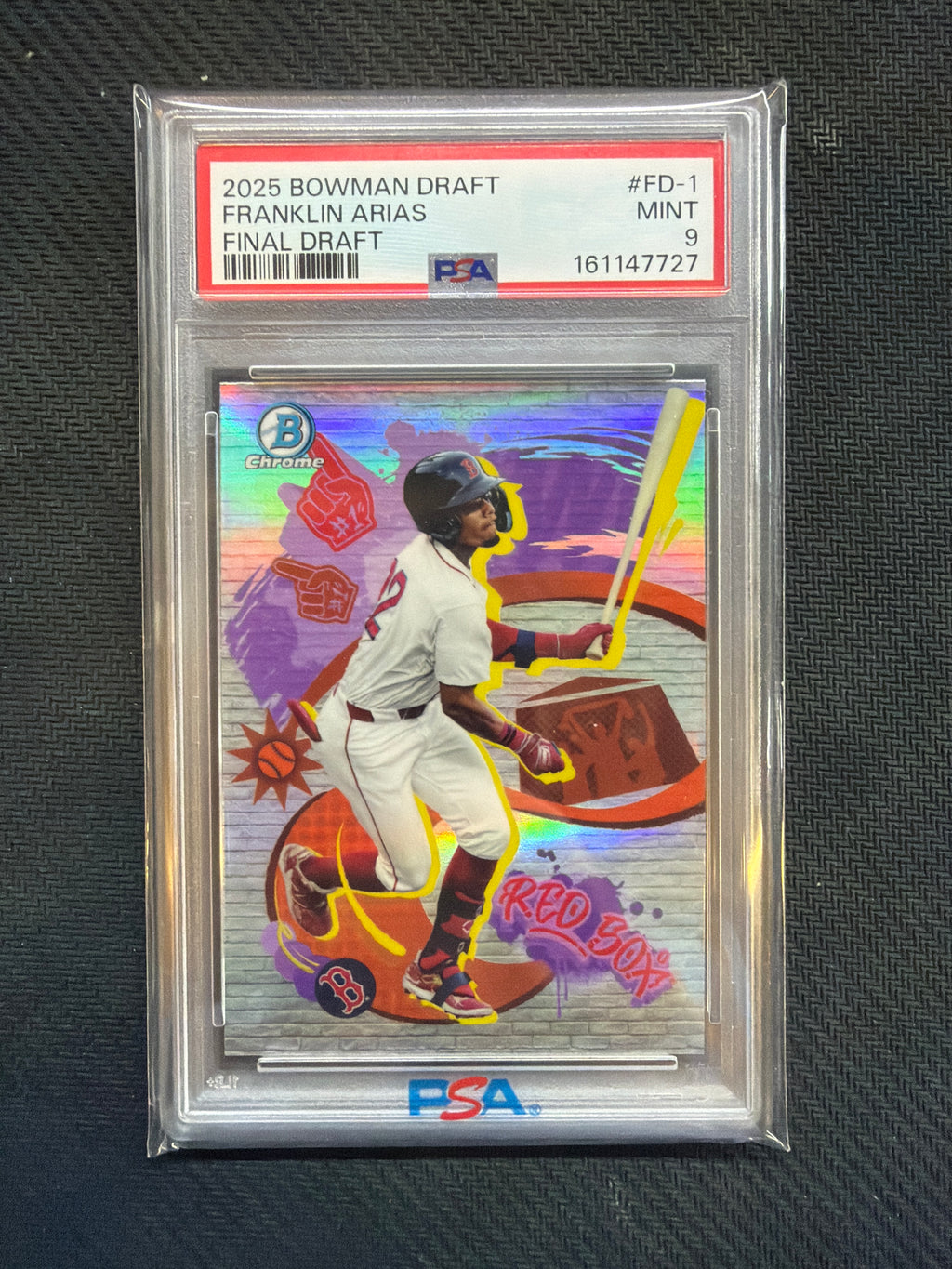 2025 Bowman Draft Franklin Arias Final Draft PSA 9 Red Sox