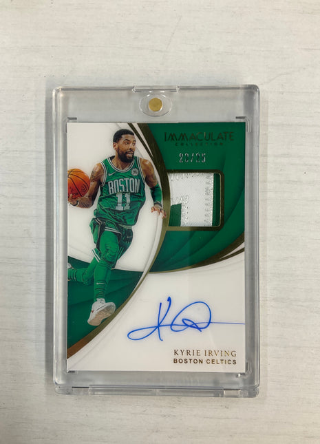2018 Immaculate Kyrie Irving Patch Auto /25 Celtics