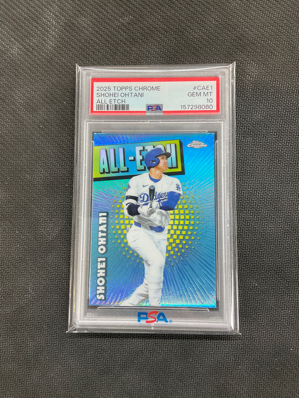 2025 Topps Chrome Shohei Ohtani All Etch #CAE1 PSA 10 080 Dodgers