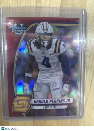 2024 Bowman Chrome U Harold Perkins Red /5