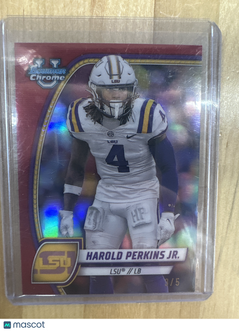 2024 Bowman Chrome U Harold Perkins Red /5