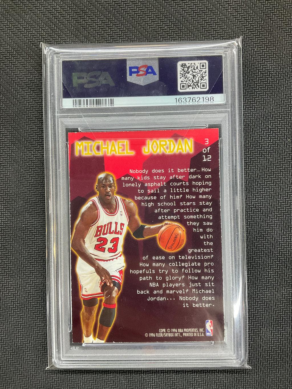 1995 Ultra Jam City Michael Jordan #3 PSA 6 Bulls