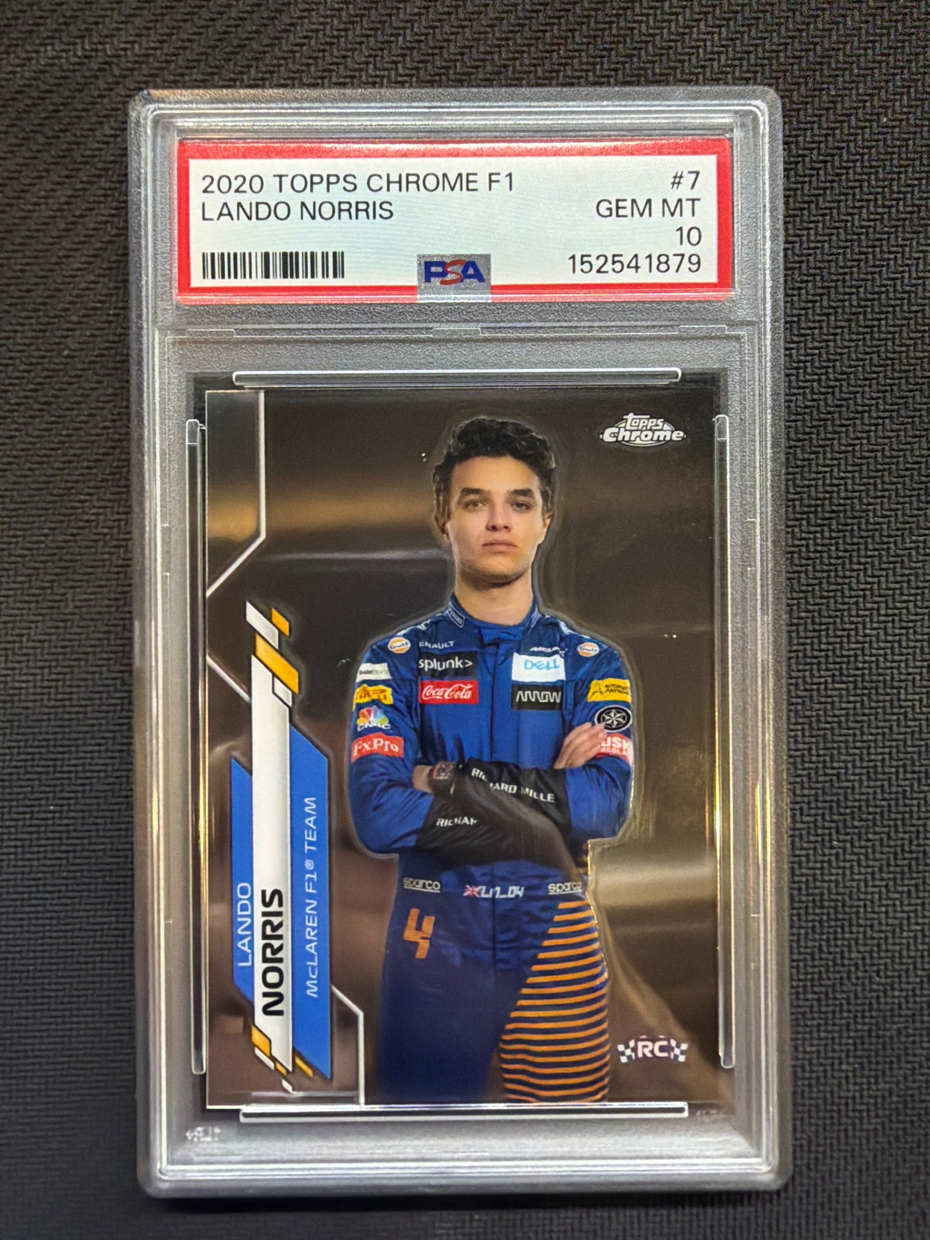 2020 Topps Chrome F1 #7 Lando Norris Rookie PSA 10 879