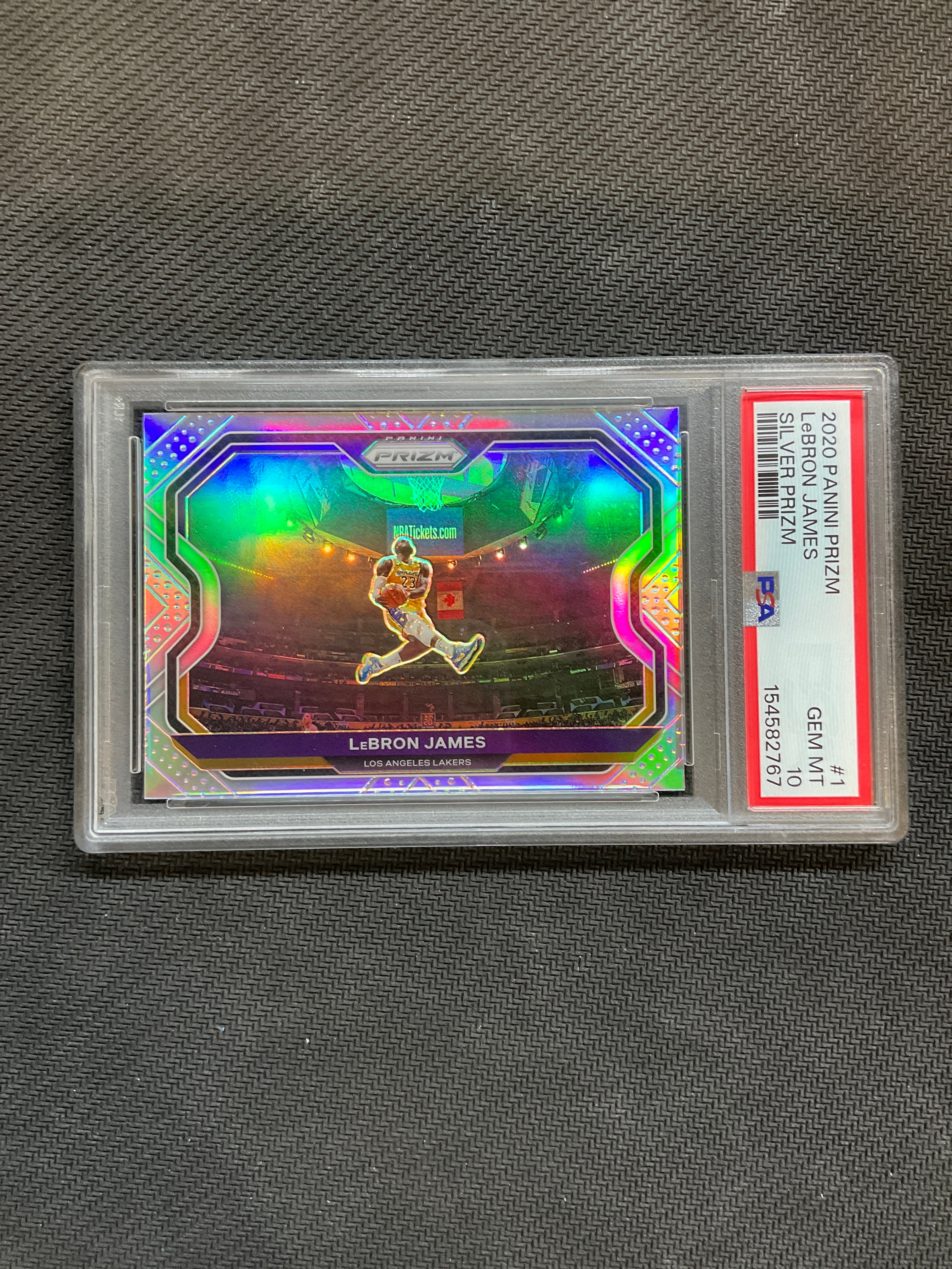 2020 Panini Prizm Lebron James Silver Prizm PSA 10 Lakers