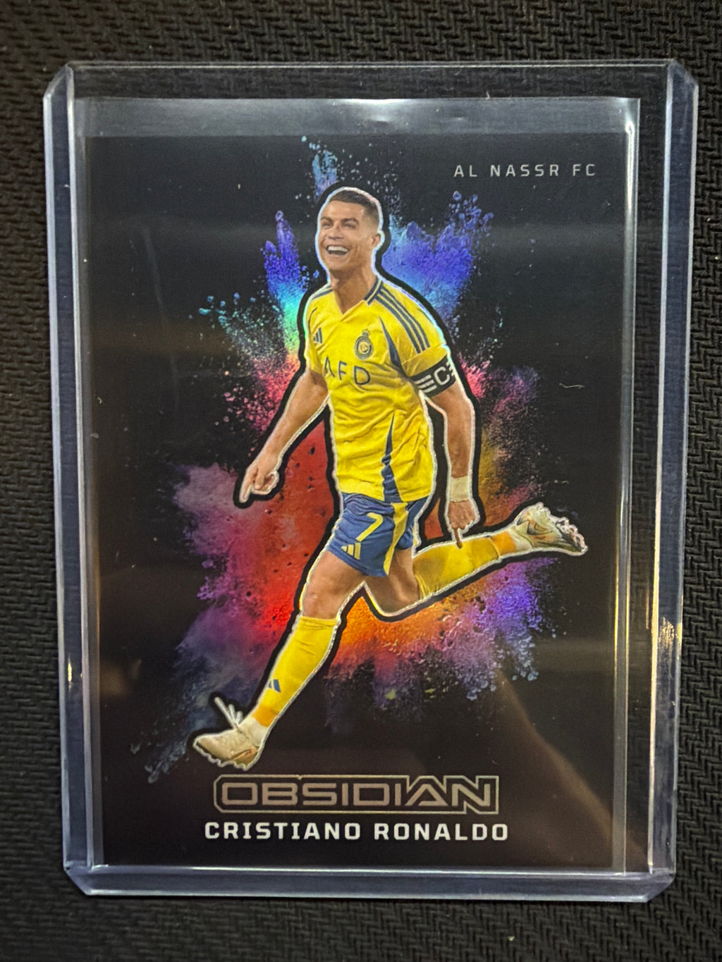 2024-25 Obsidian Cristiano Ronaldo #6 Black Color Blast