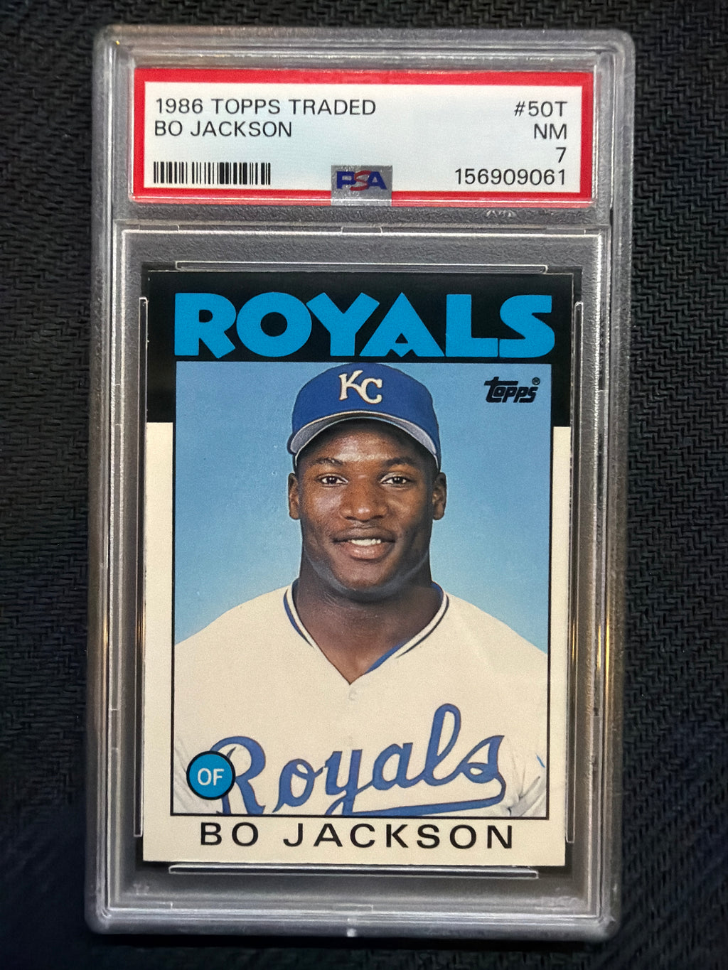 1986 Topps Traded Bo Jackson #50T PSA 7 Royals 061