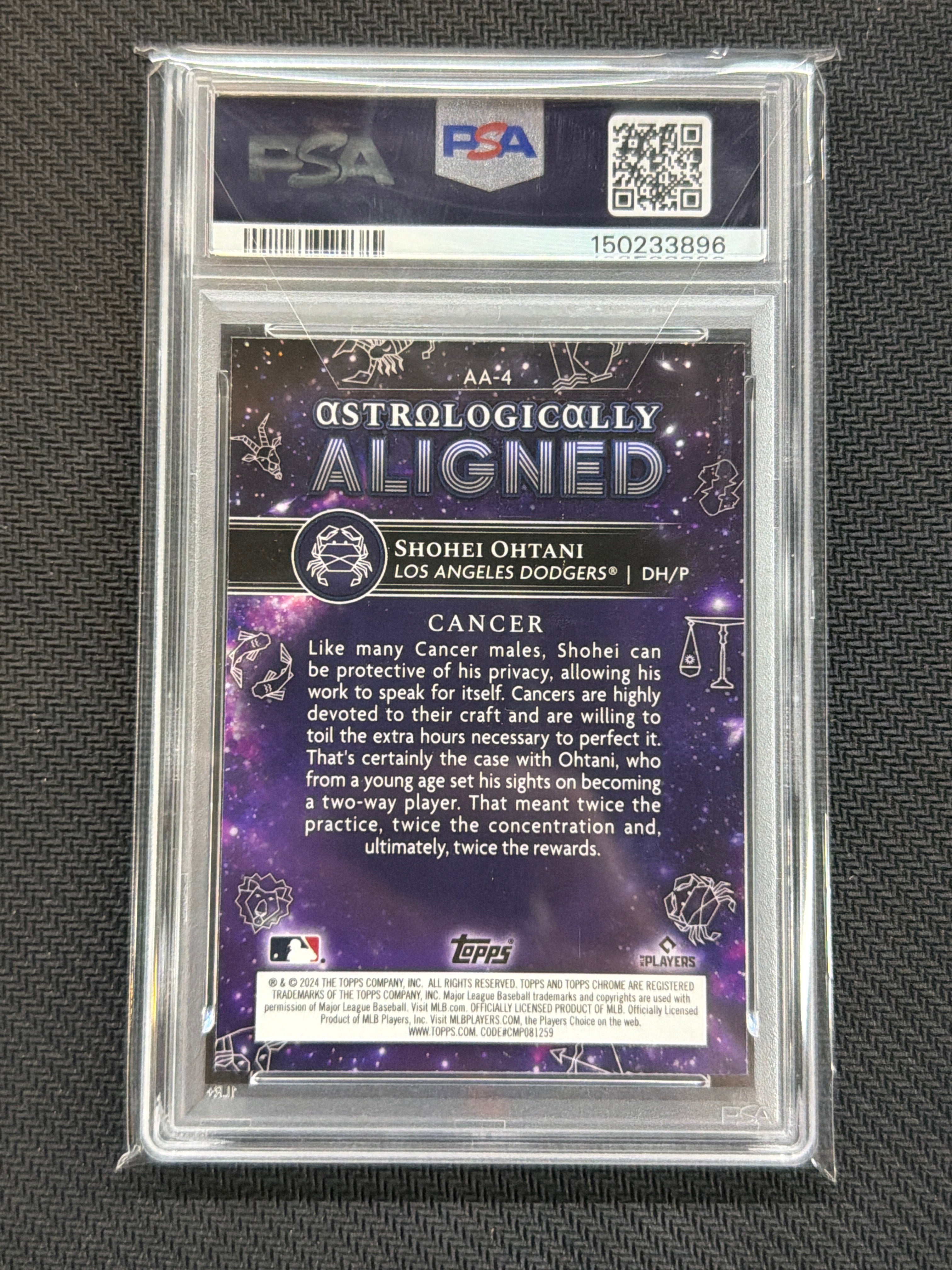 2024 Topps Chrome Cosmic Shohei Ohtani Astrologically Aligned PSA 10 Dodgers