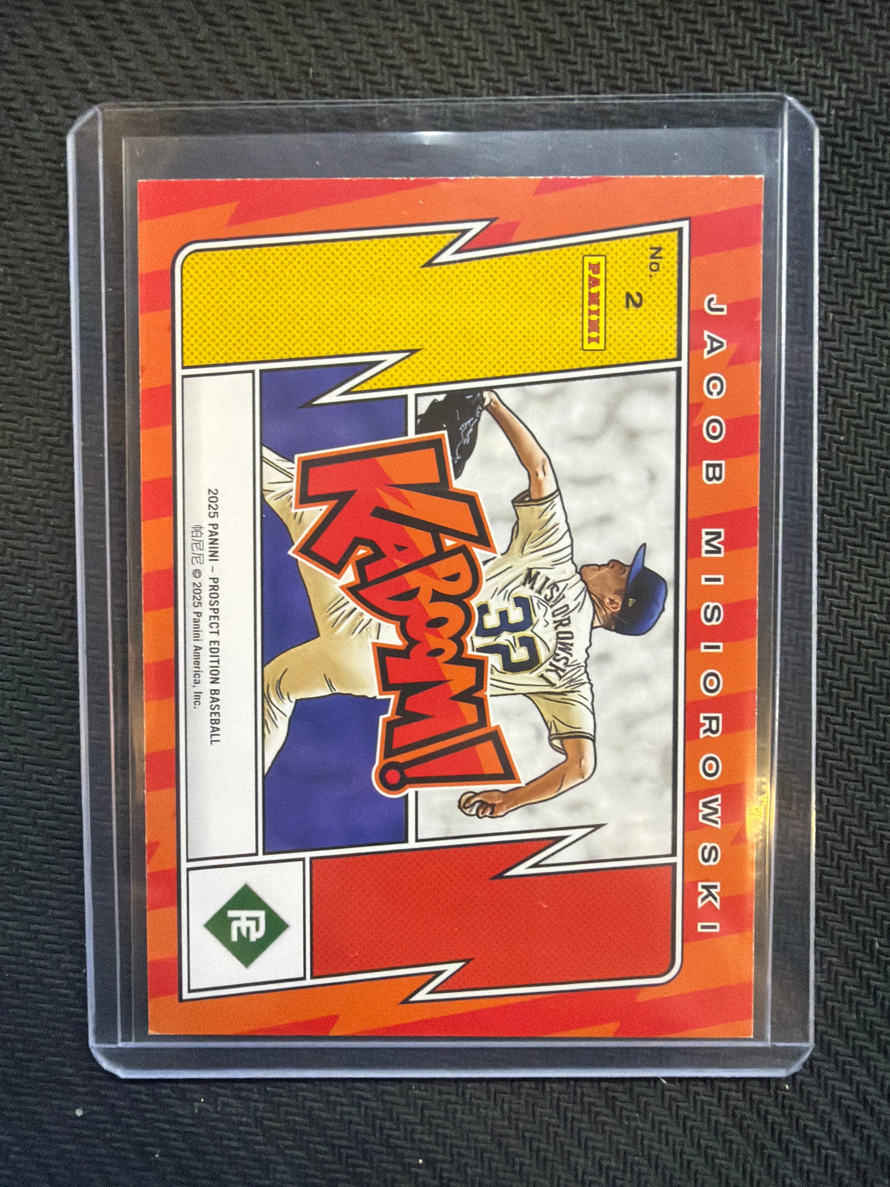 2025 Panini Prospect Edition Baseball Jacob Misiorowski Kaboom! Brewers