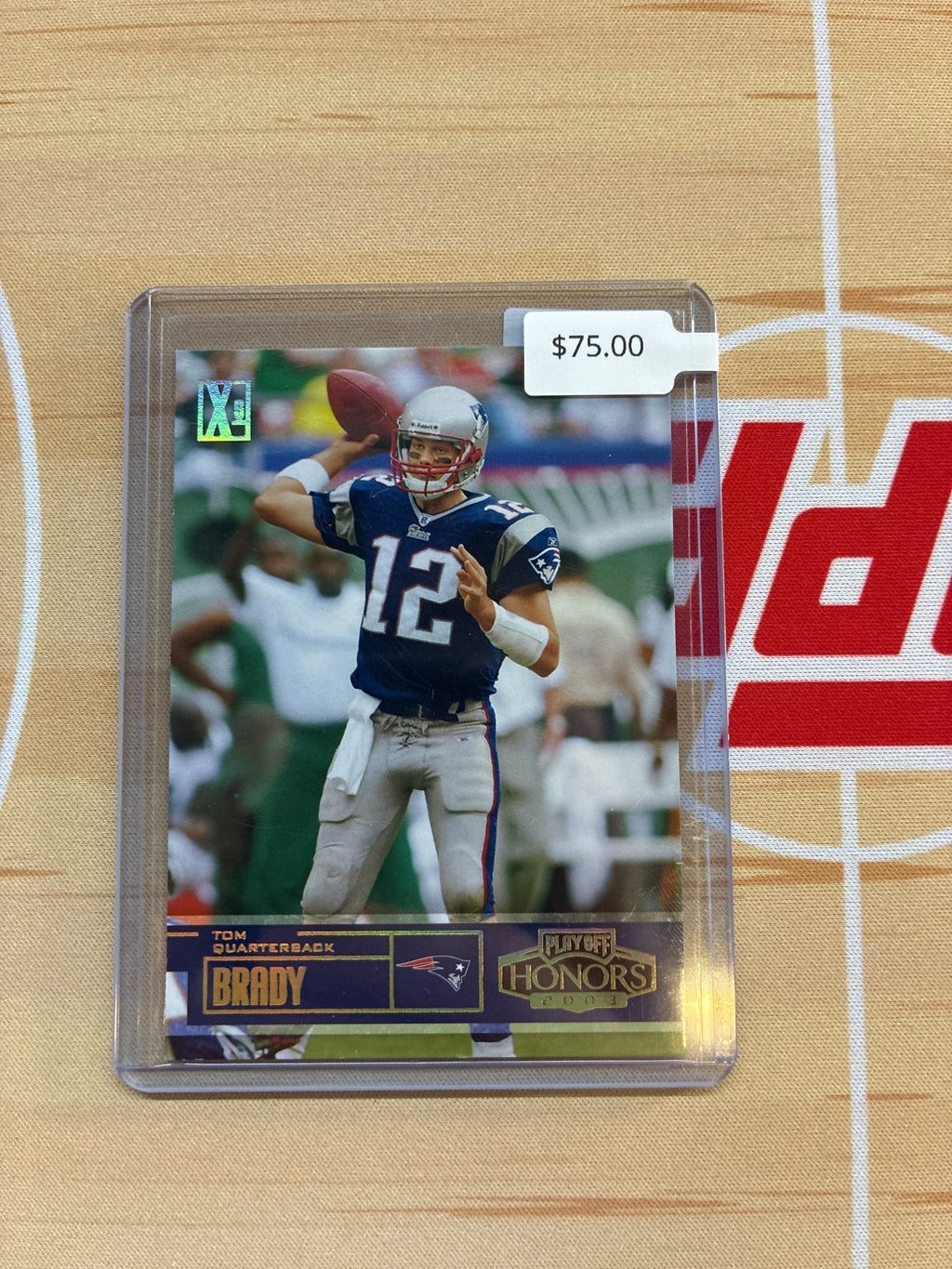 2003 Playoff Honors Tom Brady X's /250 #90 Patriots