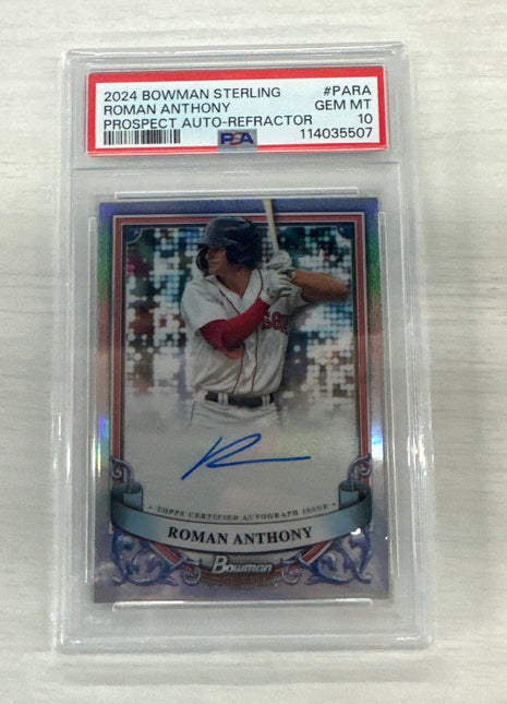 2024 Bowman Sterling Roman Anthony Auto PSA 10