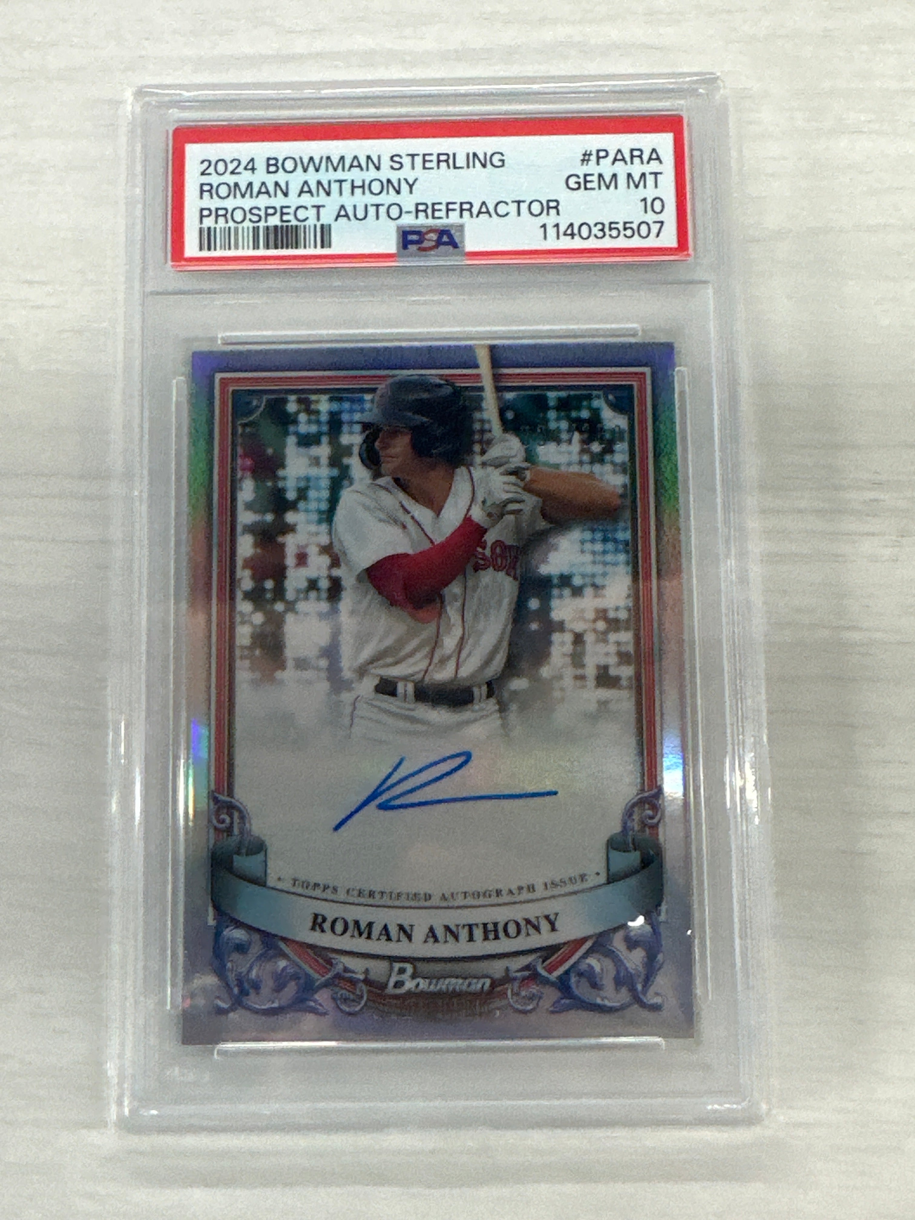 2024 Bowman Sterling Roman Anthony Auto PSA 10