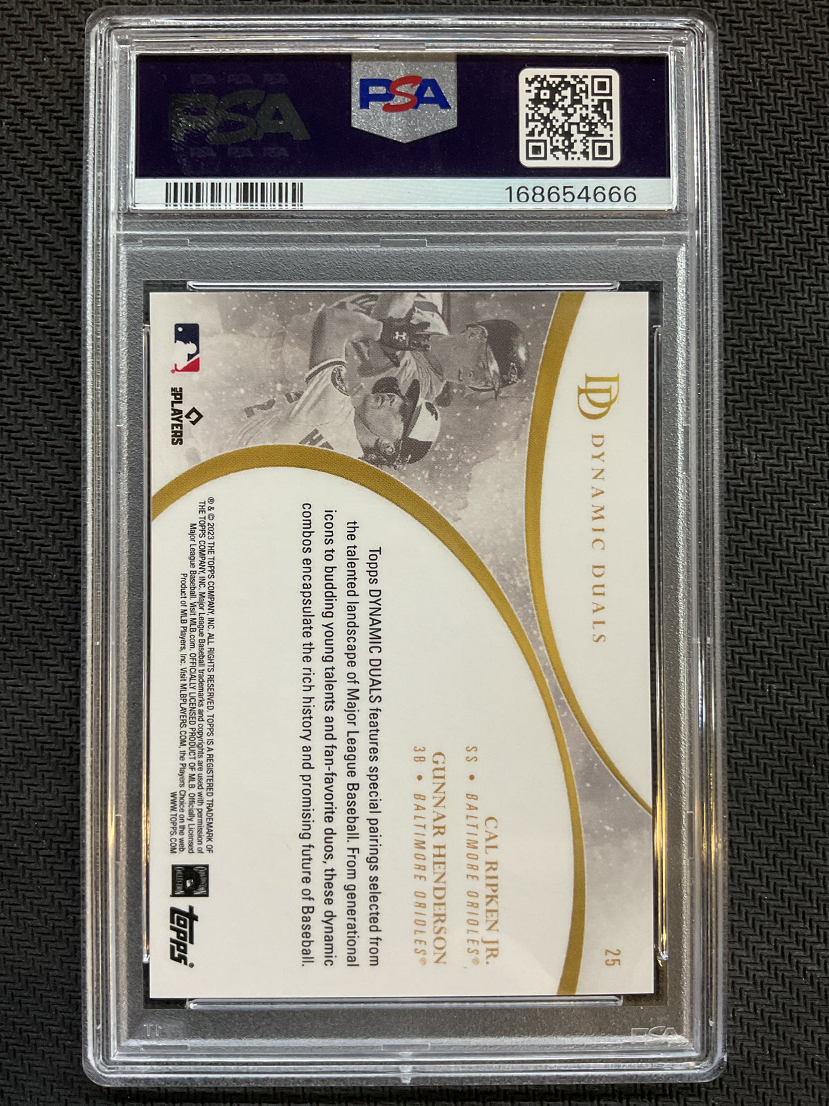 2023 Dynamic Duals #25 Ripken Jr./Henderson PSA 10