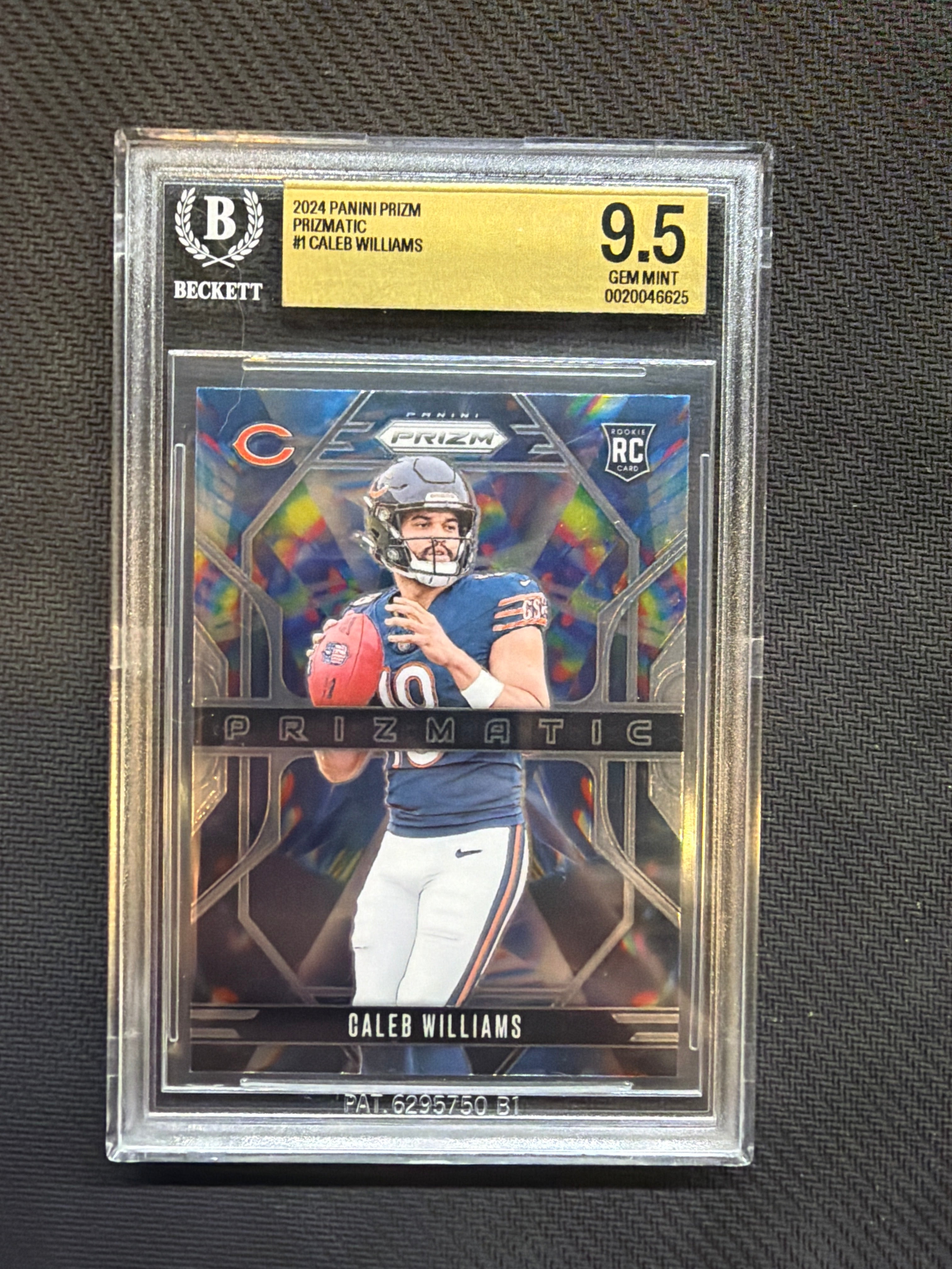 2024 Prizm Caleb Williams Prizmatic Rookie BGS 9.5 Bears