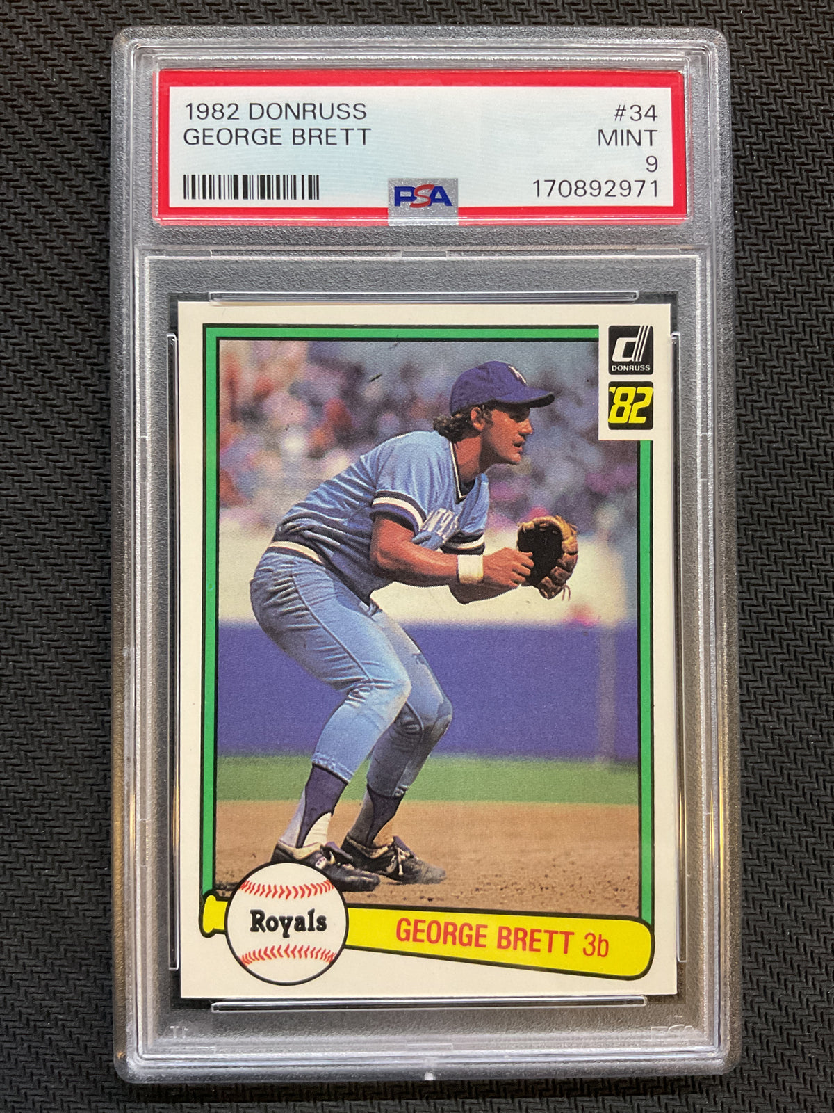 1982 Donruss #34 George Brett PSA 9