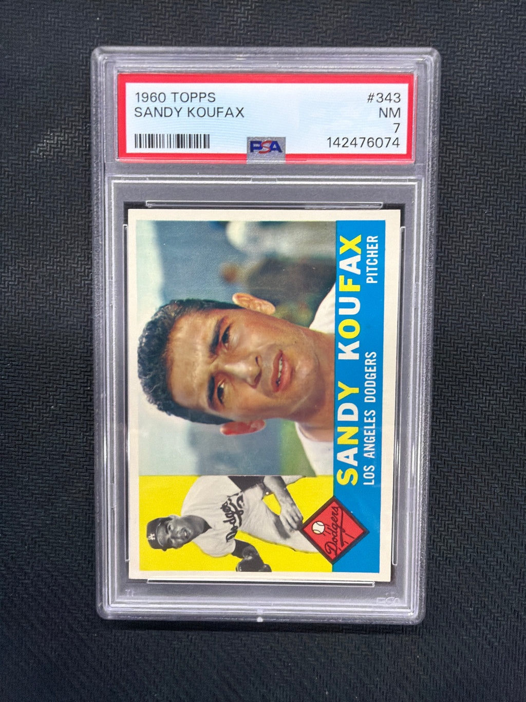 1960 Topps Sandy Koufax PSA 7 Dodgers