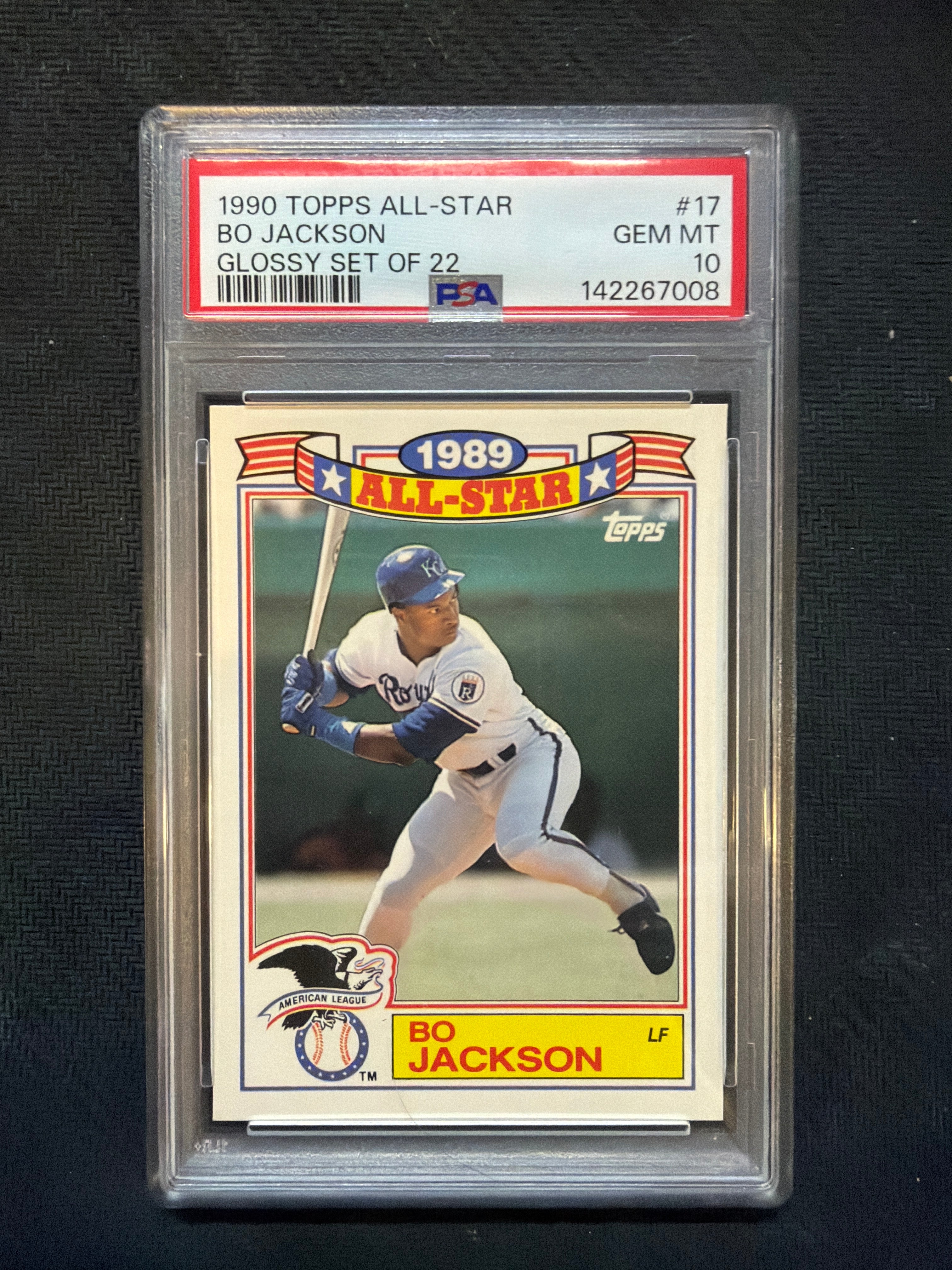 1990 Topps All-Star Bo Jackson Glossy Set PSA 10 008