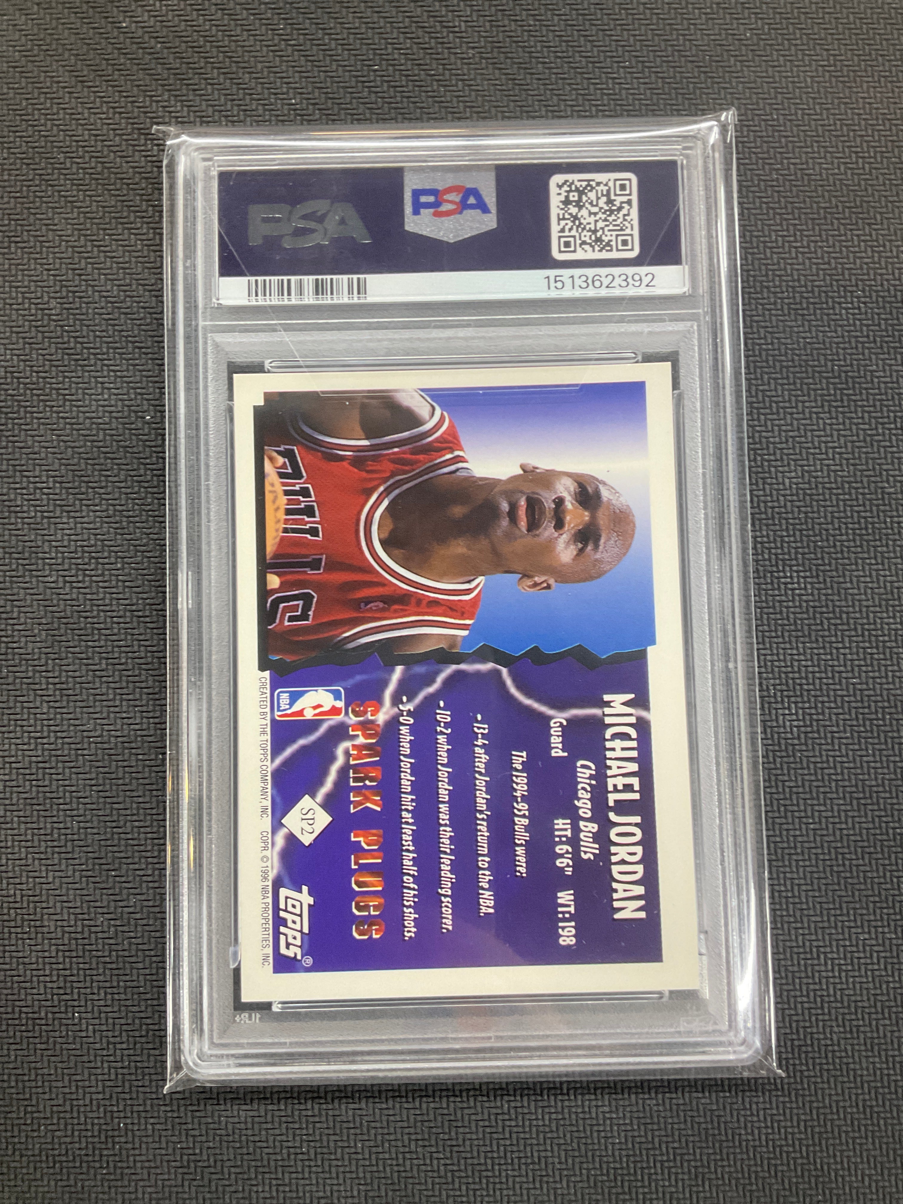 1995 Topps Spark Plugs Michael Jordan #SP2 PSA 7 Bulls