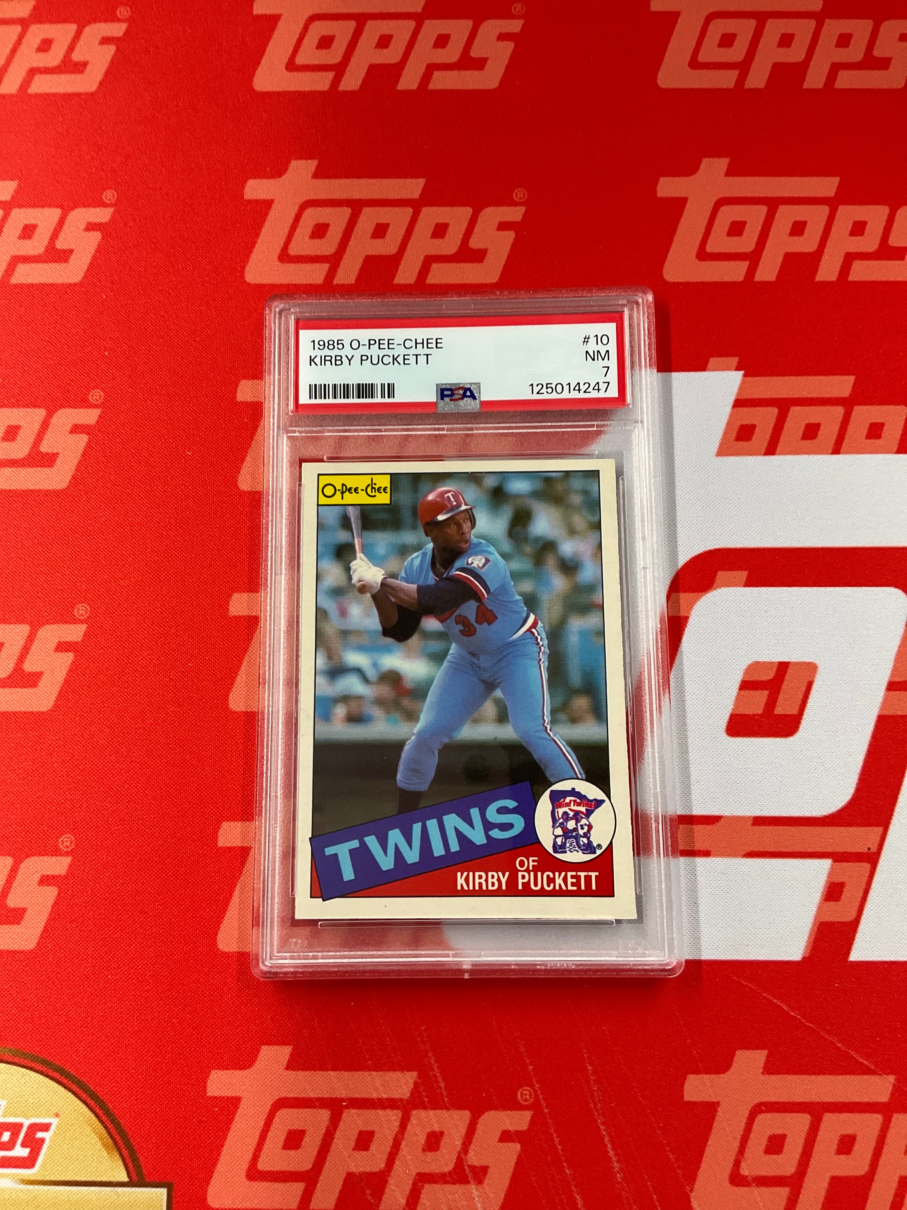 1985 O-PEE-CHEE Kirby Puckett Rookie PSA 7